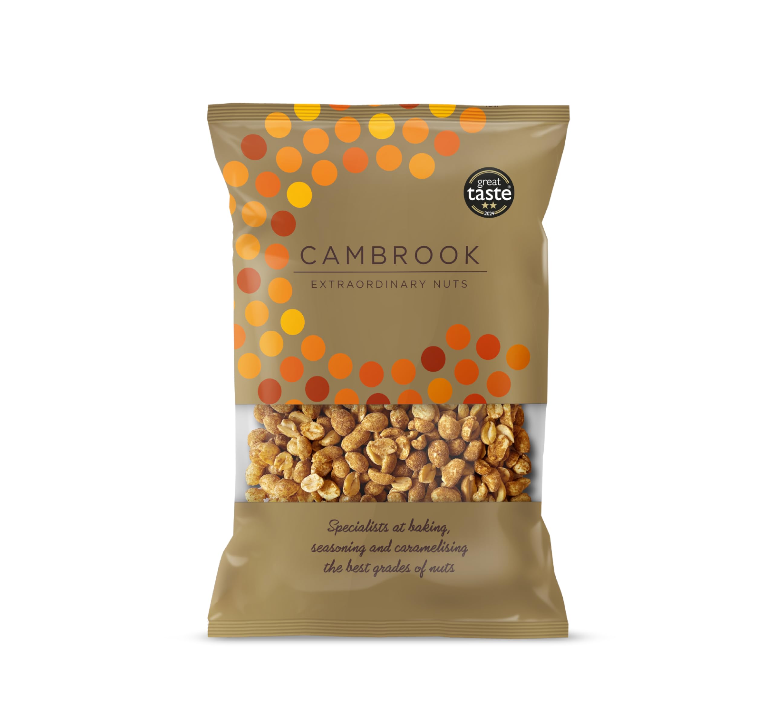Cambrook Dry Roasted Peanuts - 1kg Bag | Gluten-Free | Suitable for Vegans