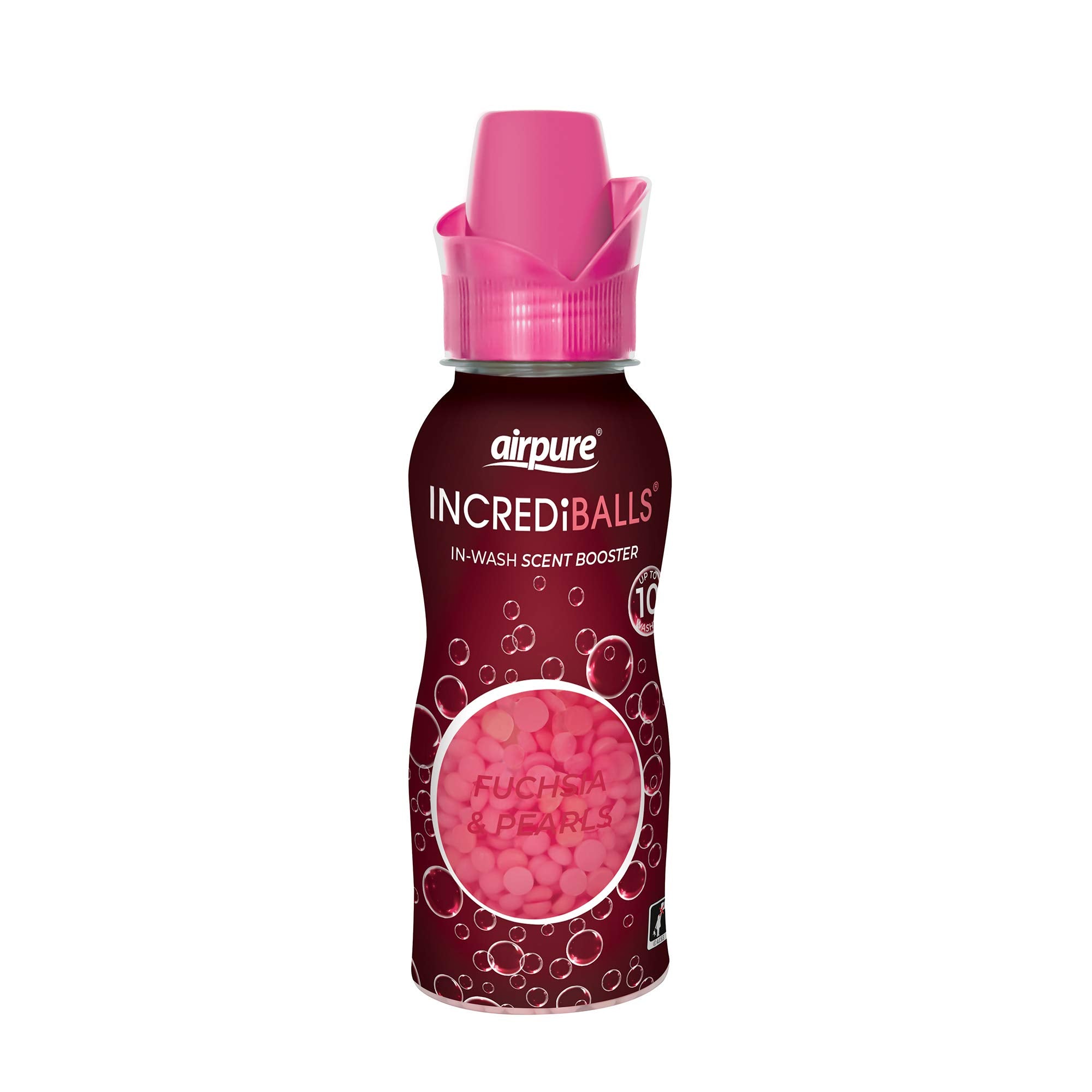 airpure INCREDiBALLS In-Wash Scent Booster - Fuchsia & Pearls Scent | 10 Washes | 128g