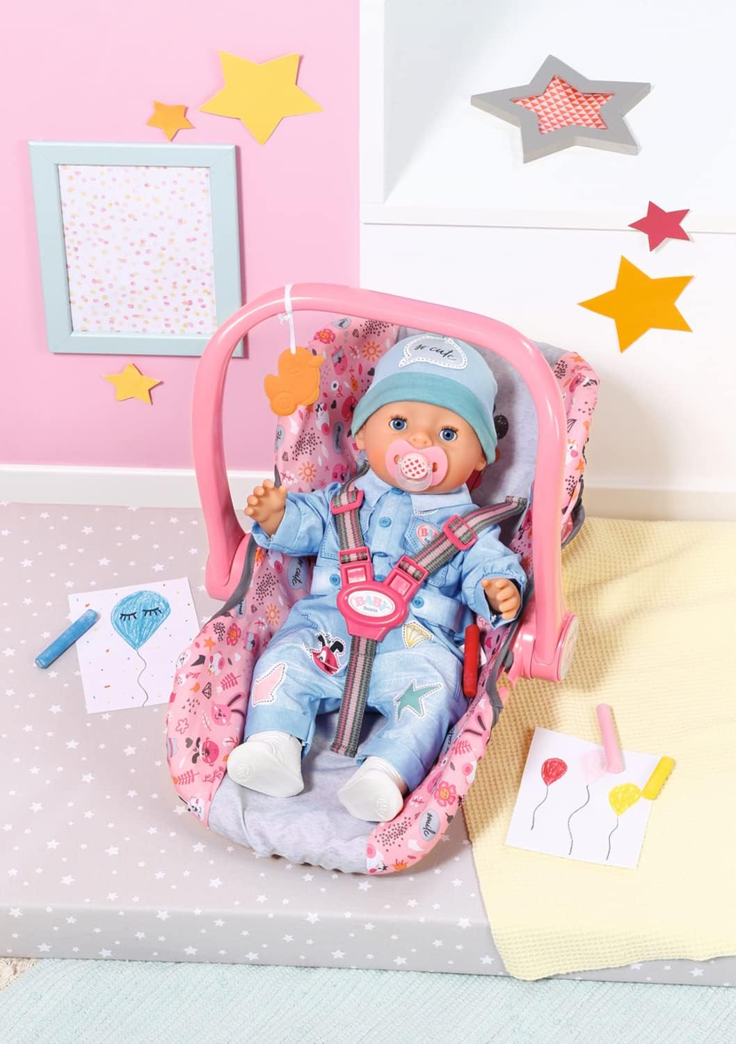 BABY born Comfort Seat 832424 - Multi-Purpose Doll Accessory for Carrying and Playing 11