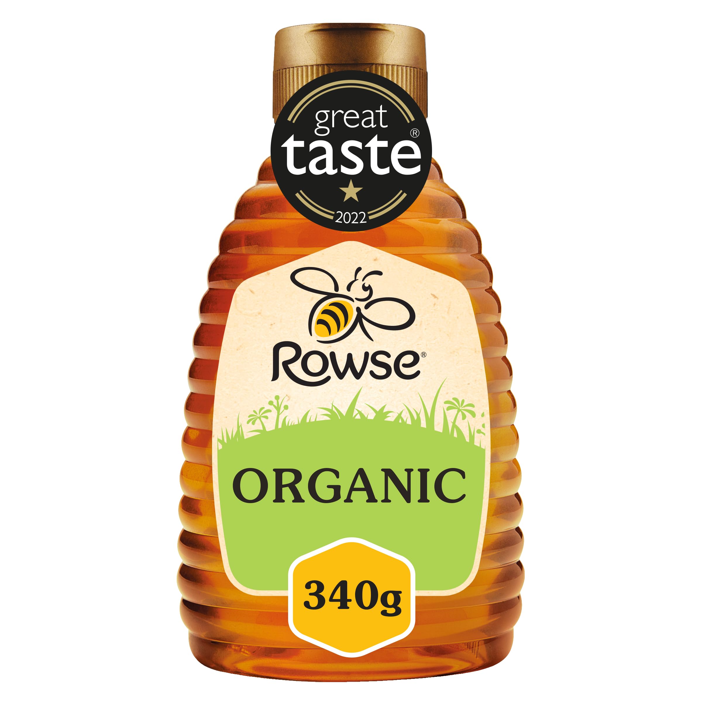 Rowse Organic Honey - 100% Pure & Natural Squeezy Bottle | 340g