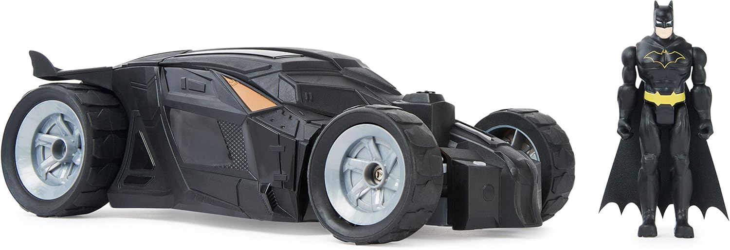 DC Comics Batman Batmobile Remote Control Car - 1:20 Scale, Includes 10 cm Batman Figure