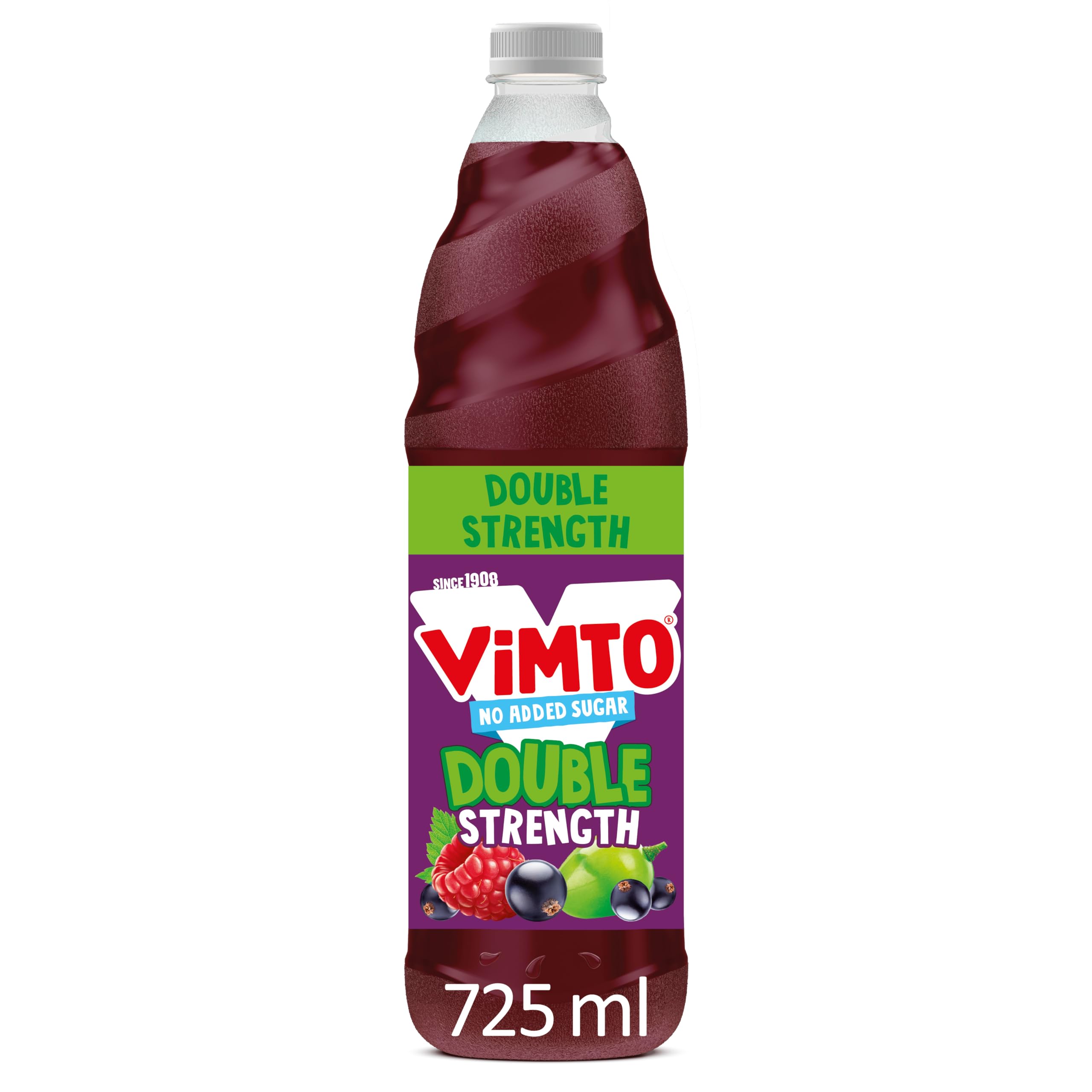 Vimto Original No Added Sugar Double Concentrate Fruit Squash | 725 ml | Source of Vitamins C & D