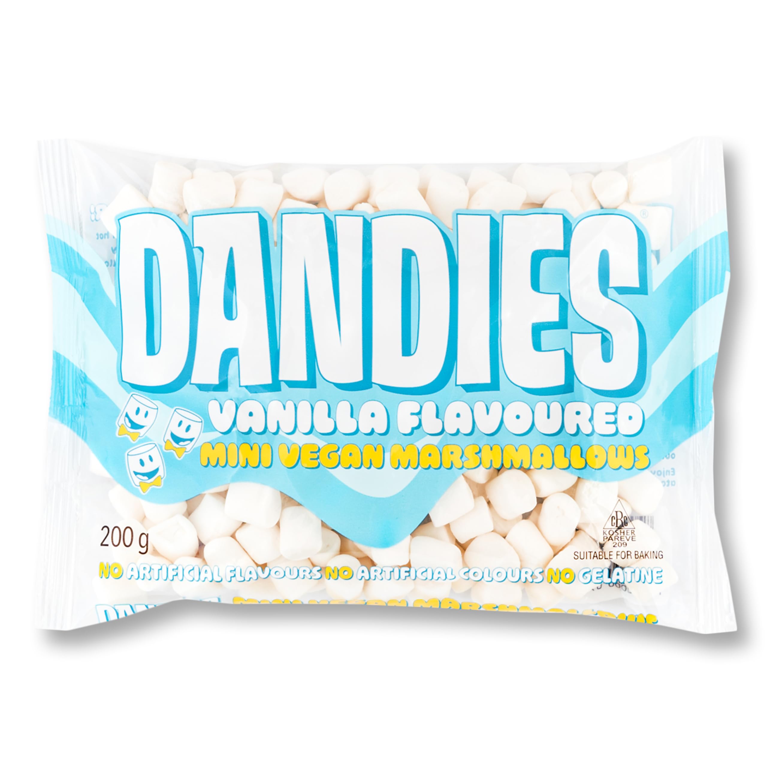 Dandies Mini Vegan Marshmallows - Vanilla Flavoured | 200g | Gluten-Free