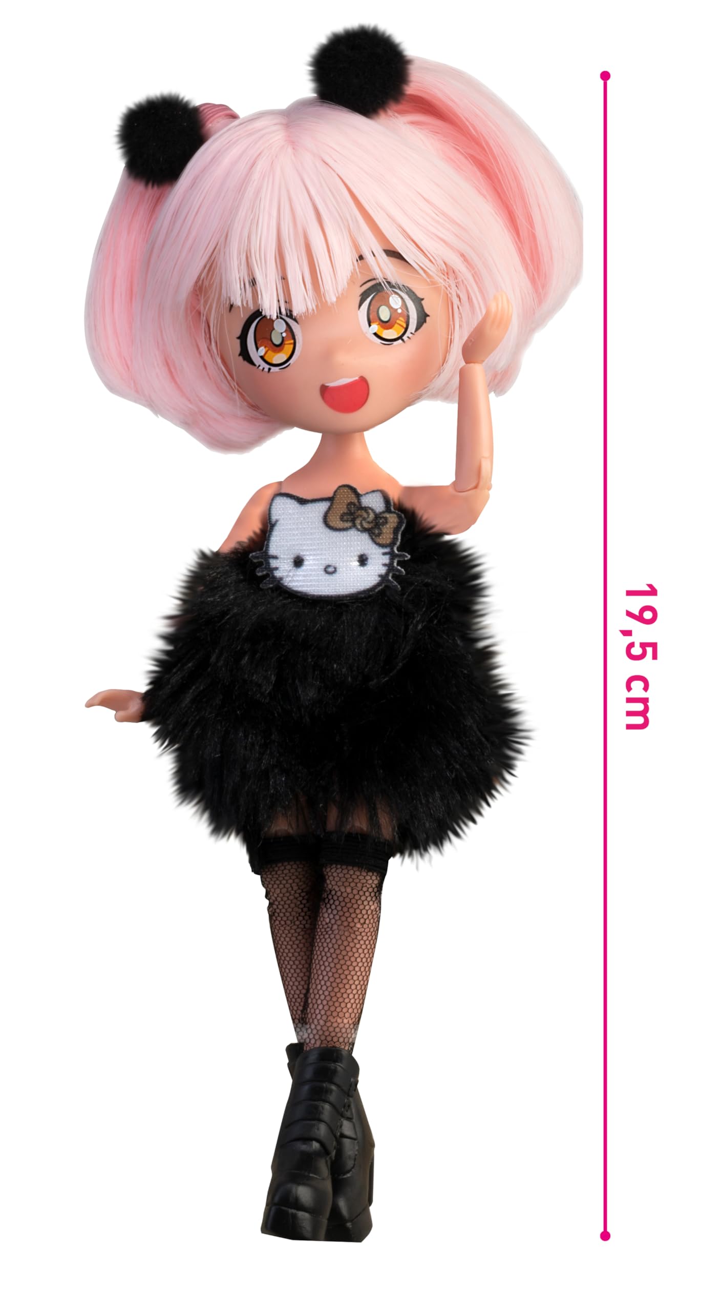 Hello Kitty Manga Doll - Pink Golden Diva Fashion Doll for Ages 3+ 8