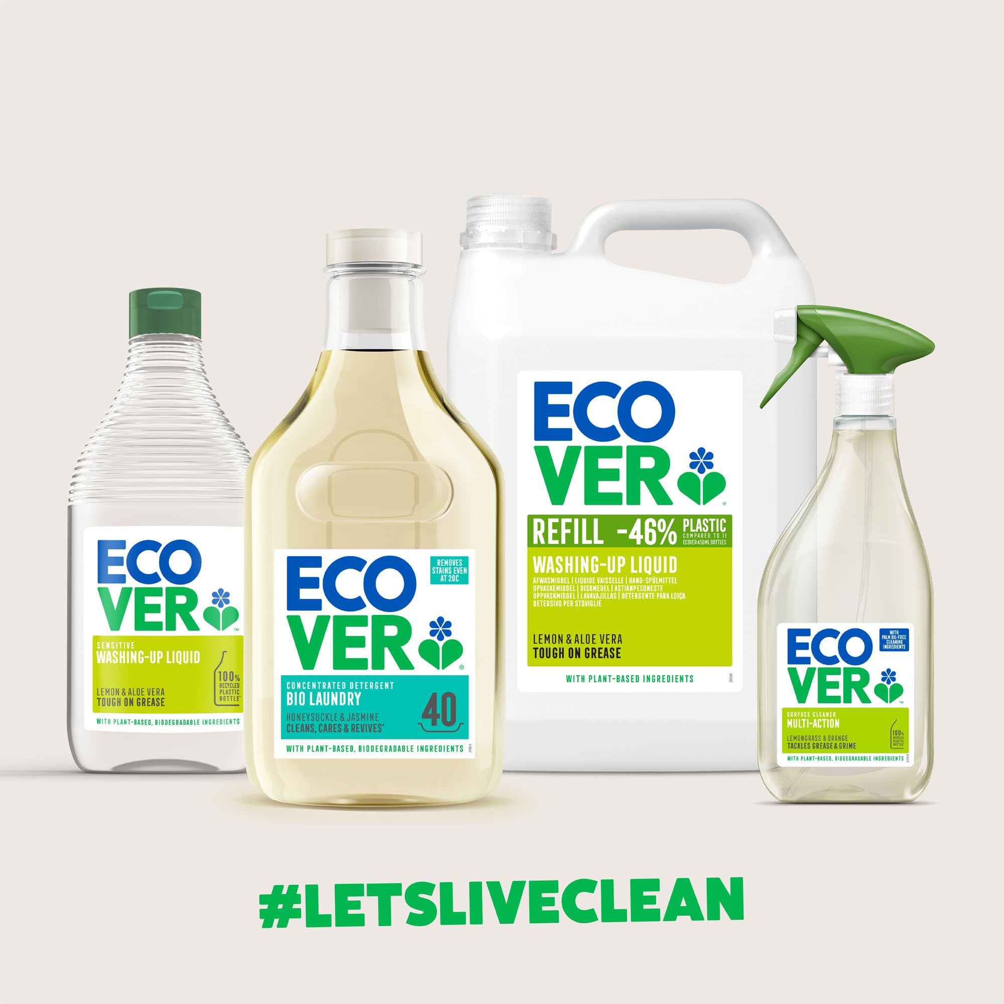 Ecover Concentrated Non-Bio Liquid Laundry Detergent - Lavender & Sandalwood Scent | 1.43 L 6