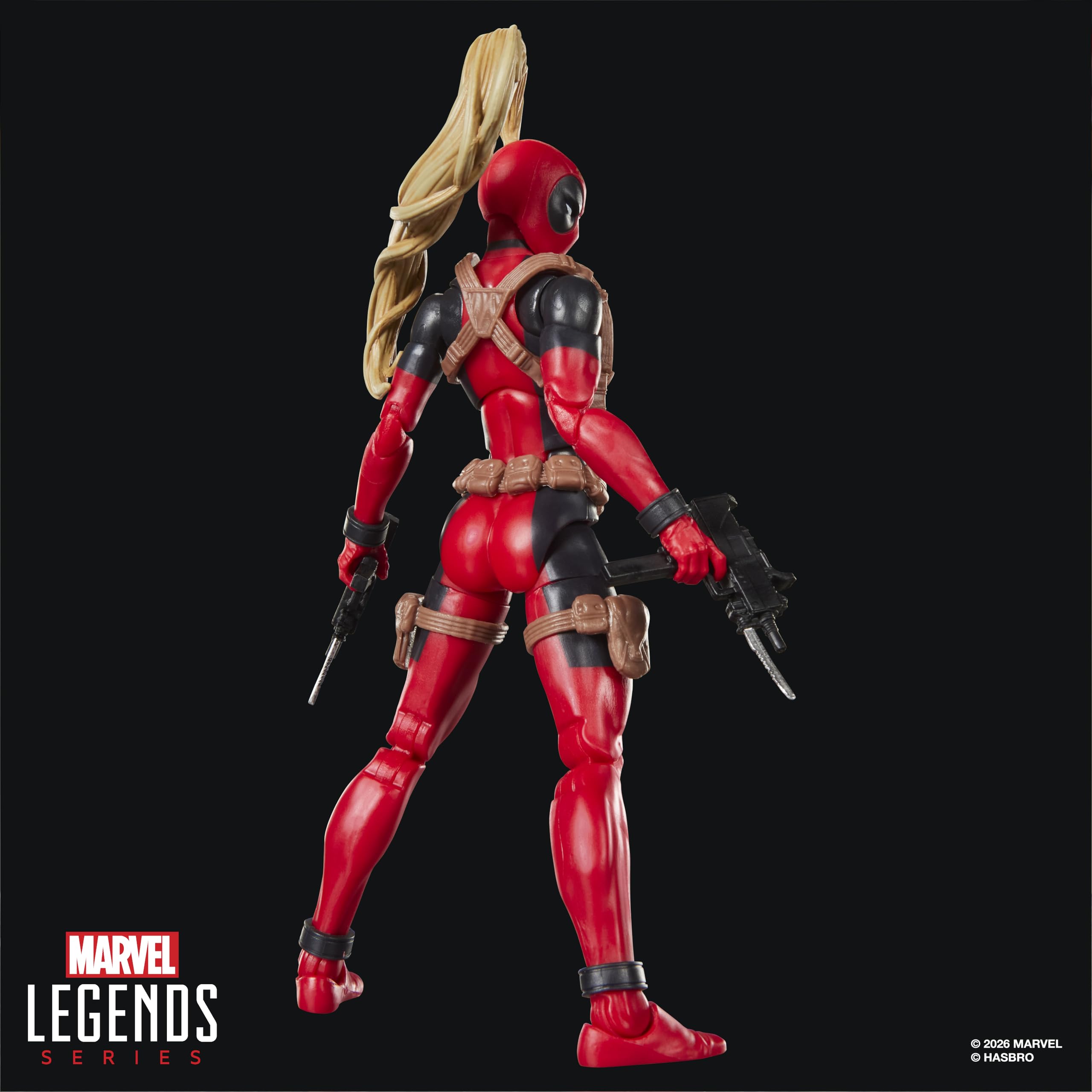 Marvel Lady Deadpool Action Figure - 15cm Scale, Multicolor, Includes 5 Accessories & Build-A-Figure Part 8