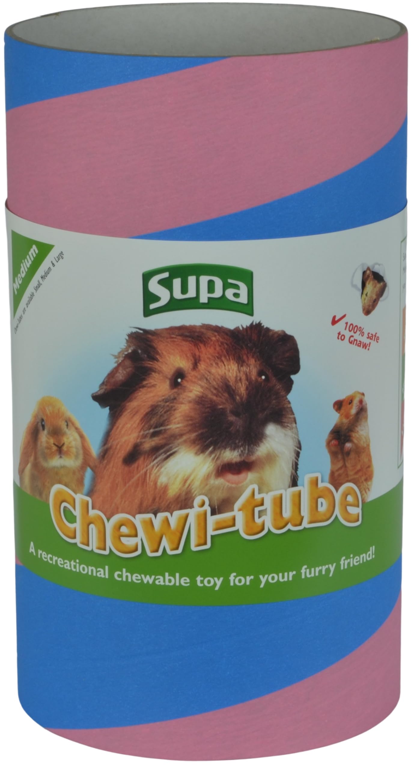 Supa Medium Chewi Tube - Recreational Chew Toy for Small Animals | 23.2cm Length