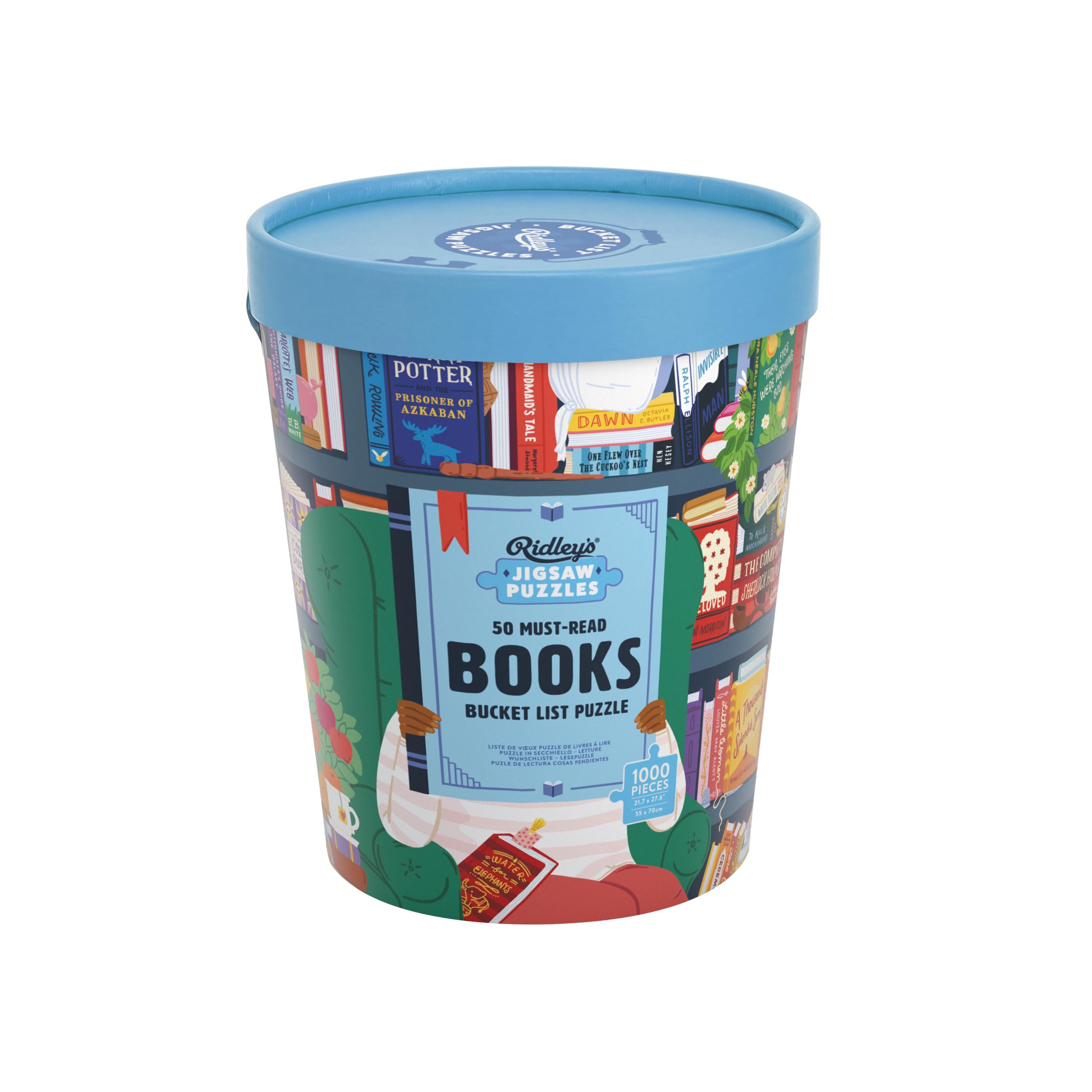 Ridley's 1000 Piece Jigsaw Puzzle: 50 Must-Read Books Theme
