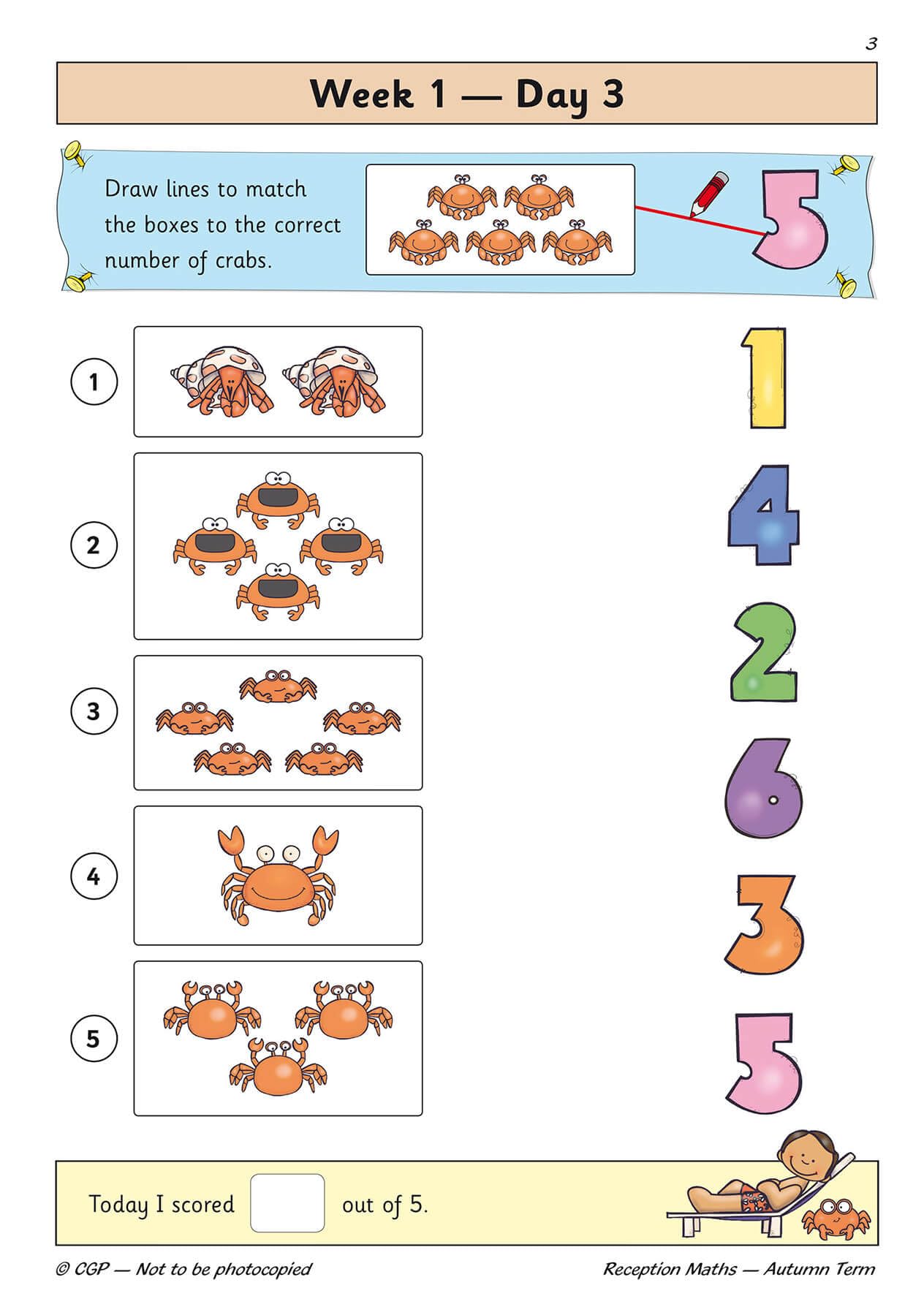 CGP Reception Maths Daily Practice Book - Autumn Term | Ages 4-6 | Paperback 4