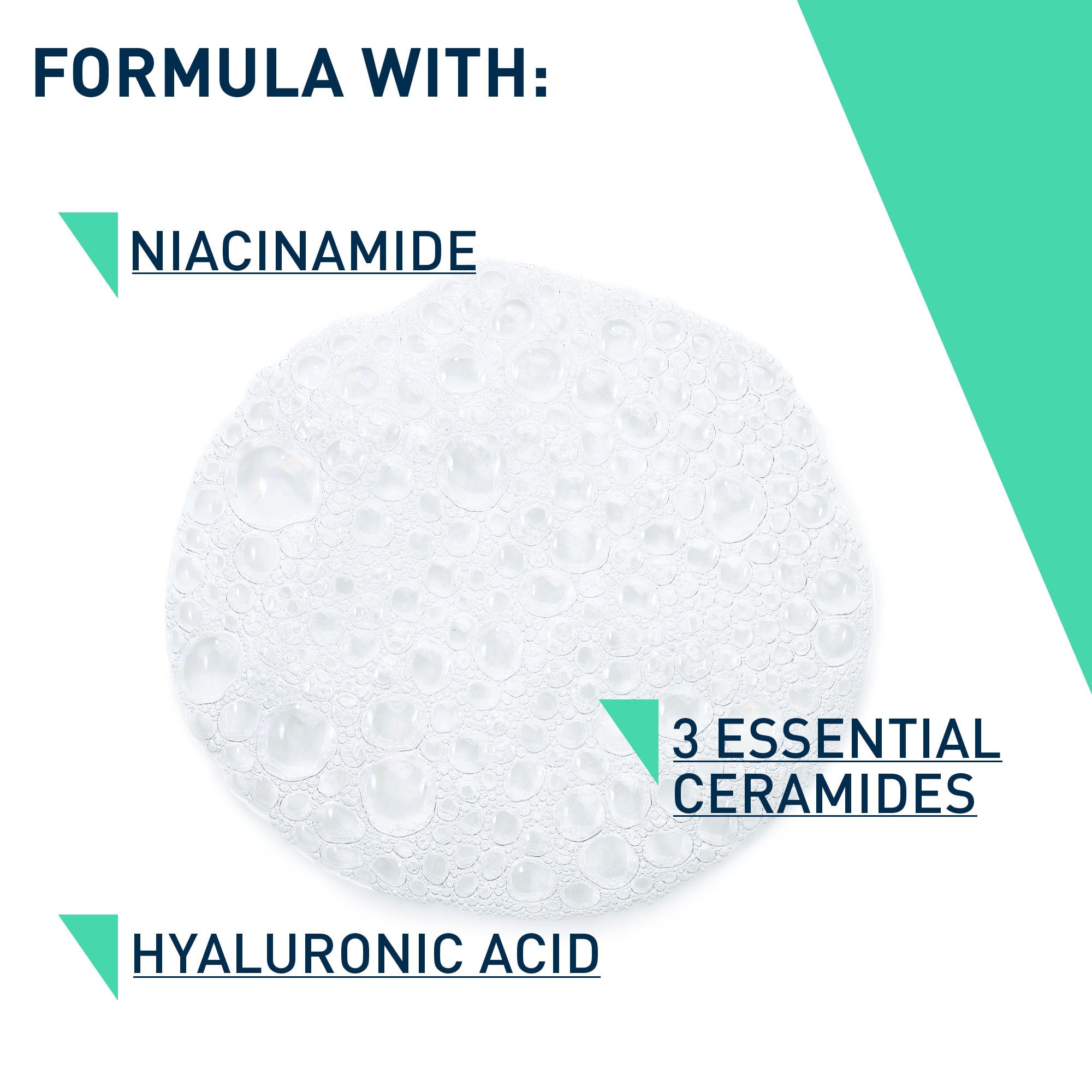 CeraVe Foaming Cleanser with Niacinamide & Ceramides for Normal to Oily Skin (473ml)