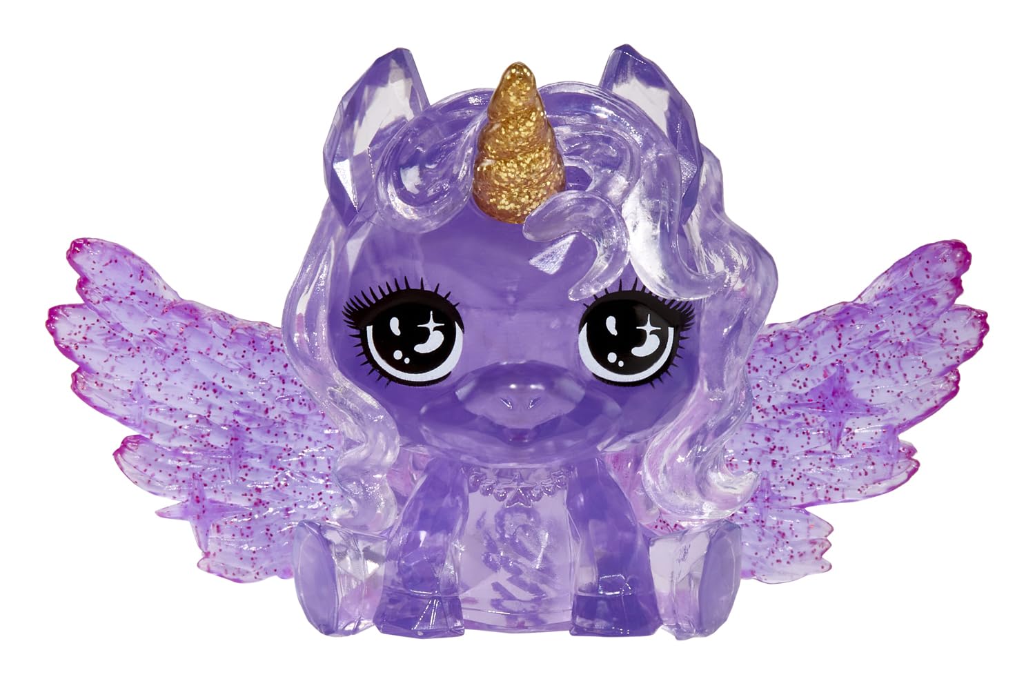 Rainbow High Littles Rainbow Fantasy Fairies & Pet - Amethyst, Purple - 14cm Posable Small Doll & Fantasy Pegasus Unicorn Pet with Interchangeable Fairy Wings, Cute Present for Children 4+ 3