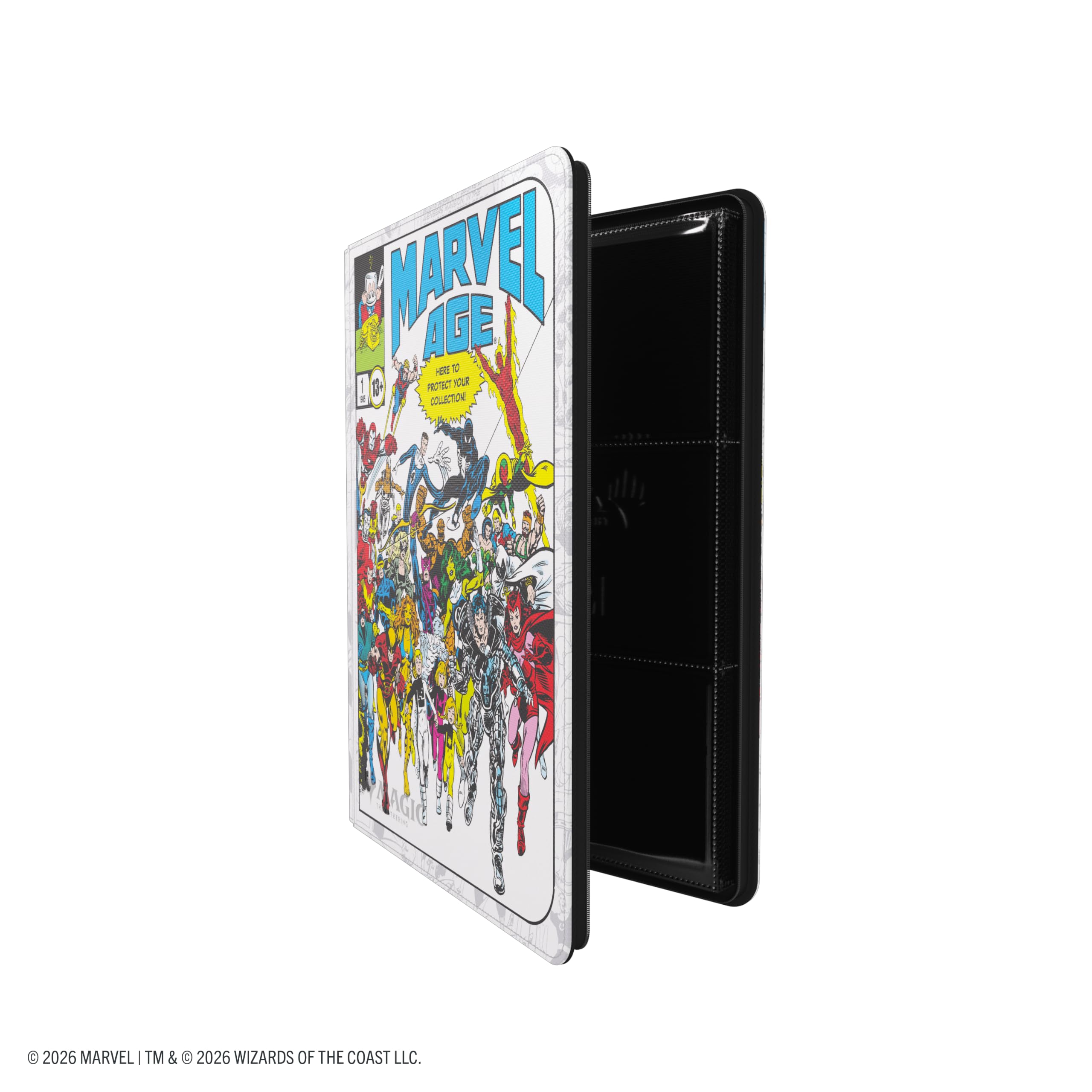 Gamegenic Marvel Super Heroes Zip-Up Album - Holds 360 Cards | Side-Loading Pockets | Zip-Up Closure