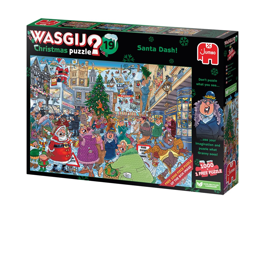 Wasgij Christmas 19 - Santa Dash 2 x 1000-Piece Jigsaw Puzzle for Adults 8