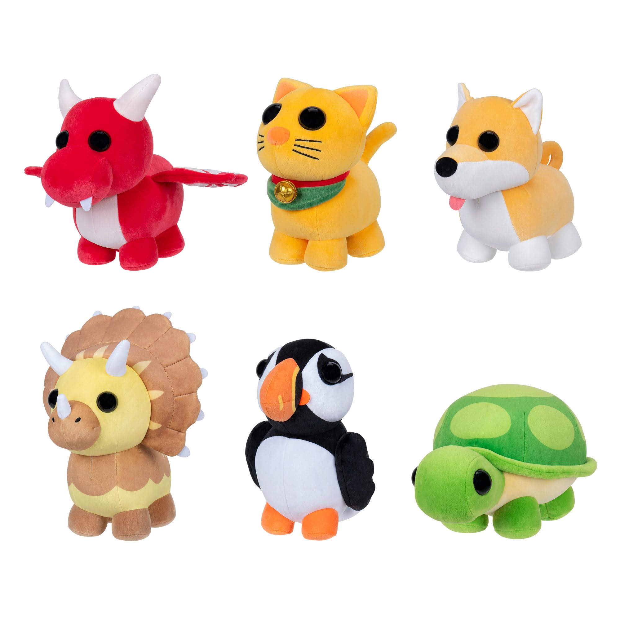 Adopt Me! Triceratops Plush - Series 4 Uncommon - 8-Inch Polyester Stuffed Animal 12