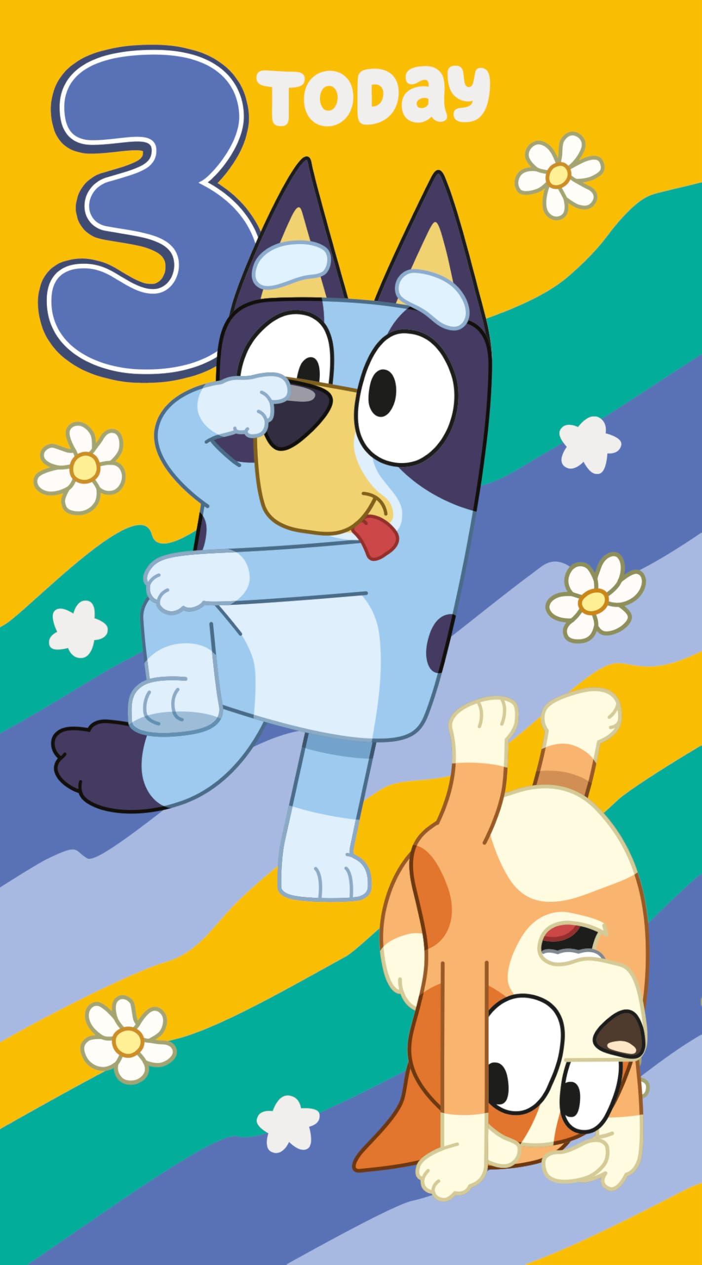 Bluey Birthday Card with Stickers - Interactive Greeting for Kids Age 3 4