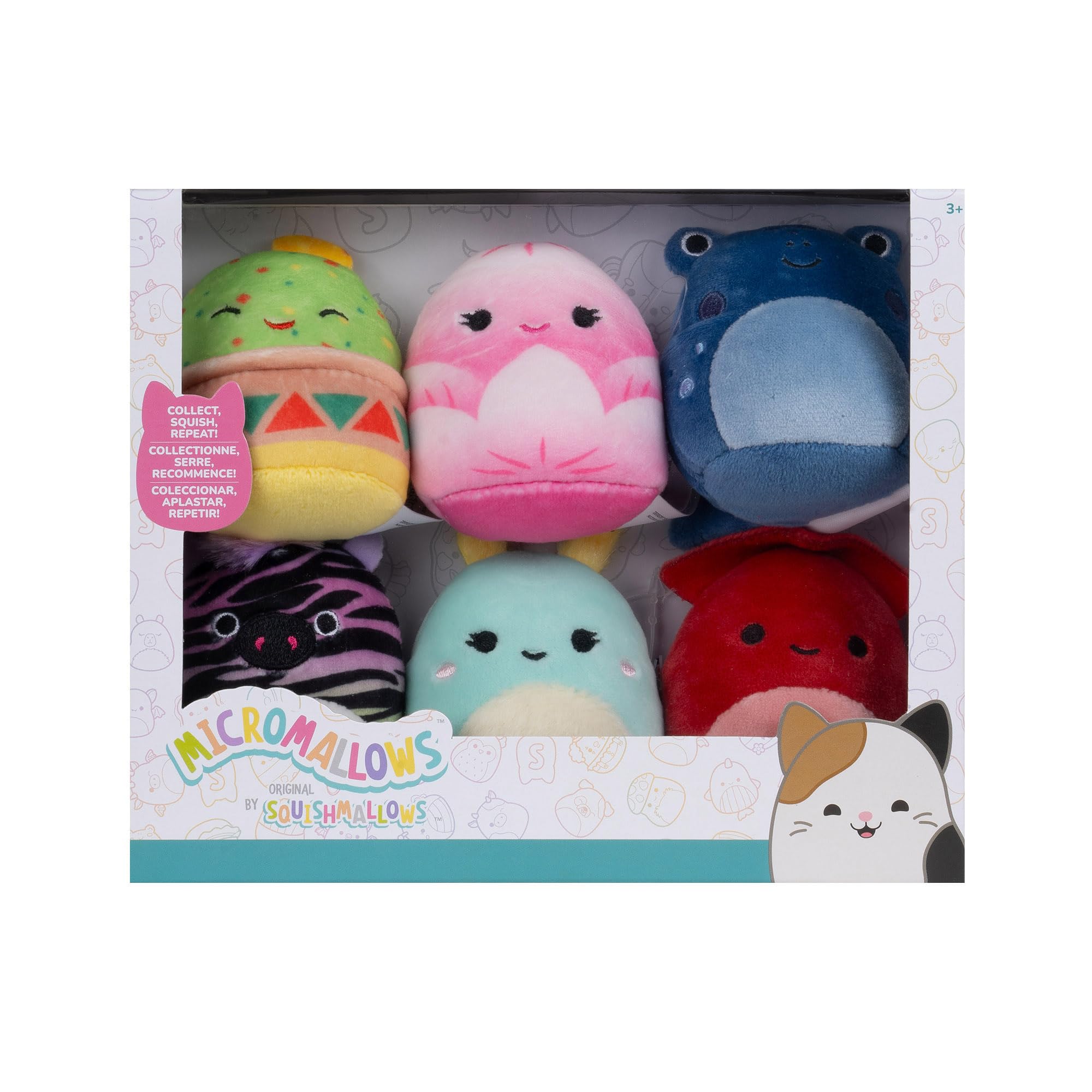 Squishmallows Micromallows 6-Pack Plush - 2.5" Mini Collectible Stuffed Animals for Ages 6+ 3