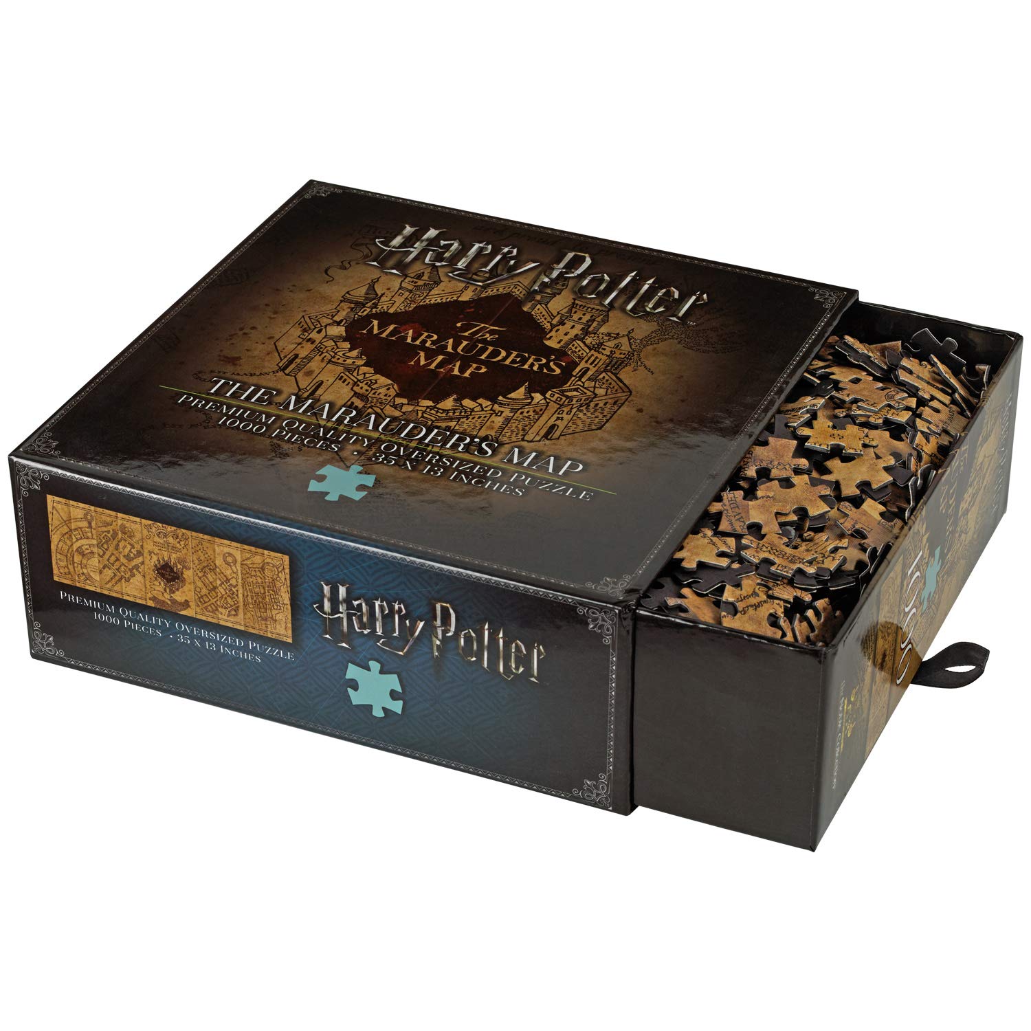 The Noble Collection Harry Potter Marauders Map 1000pc Jigsaw Puzzle - 35 x 13in