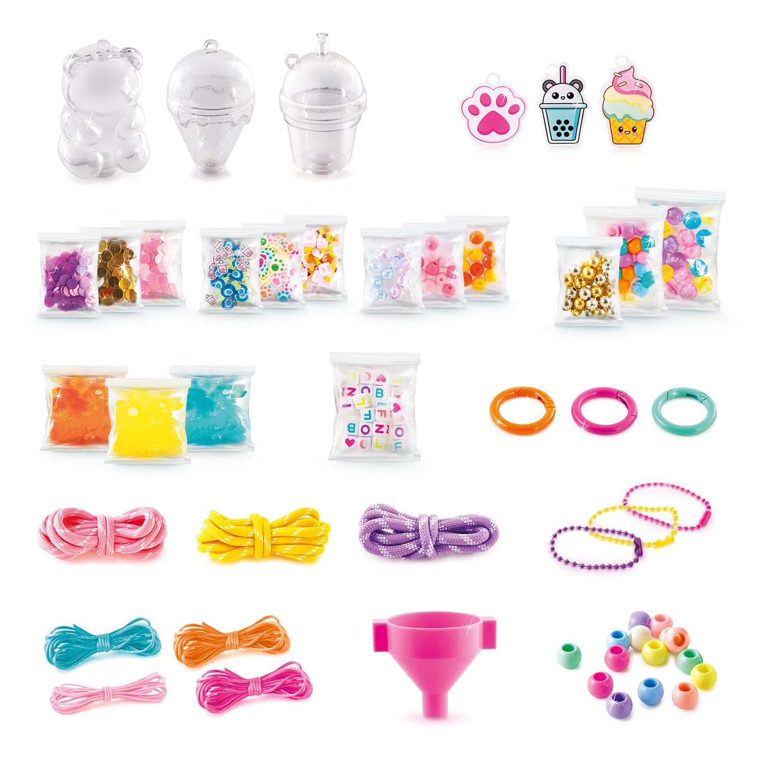 Canal Toys Style 4 Ever DIY Keychain Set | Paracord Braiding & Aqua Charms | Ages 6+ 8