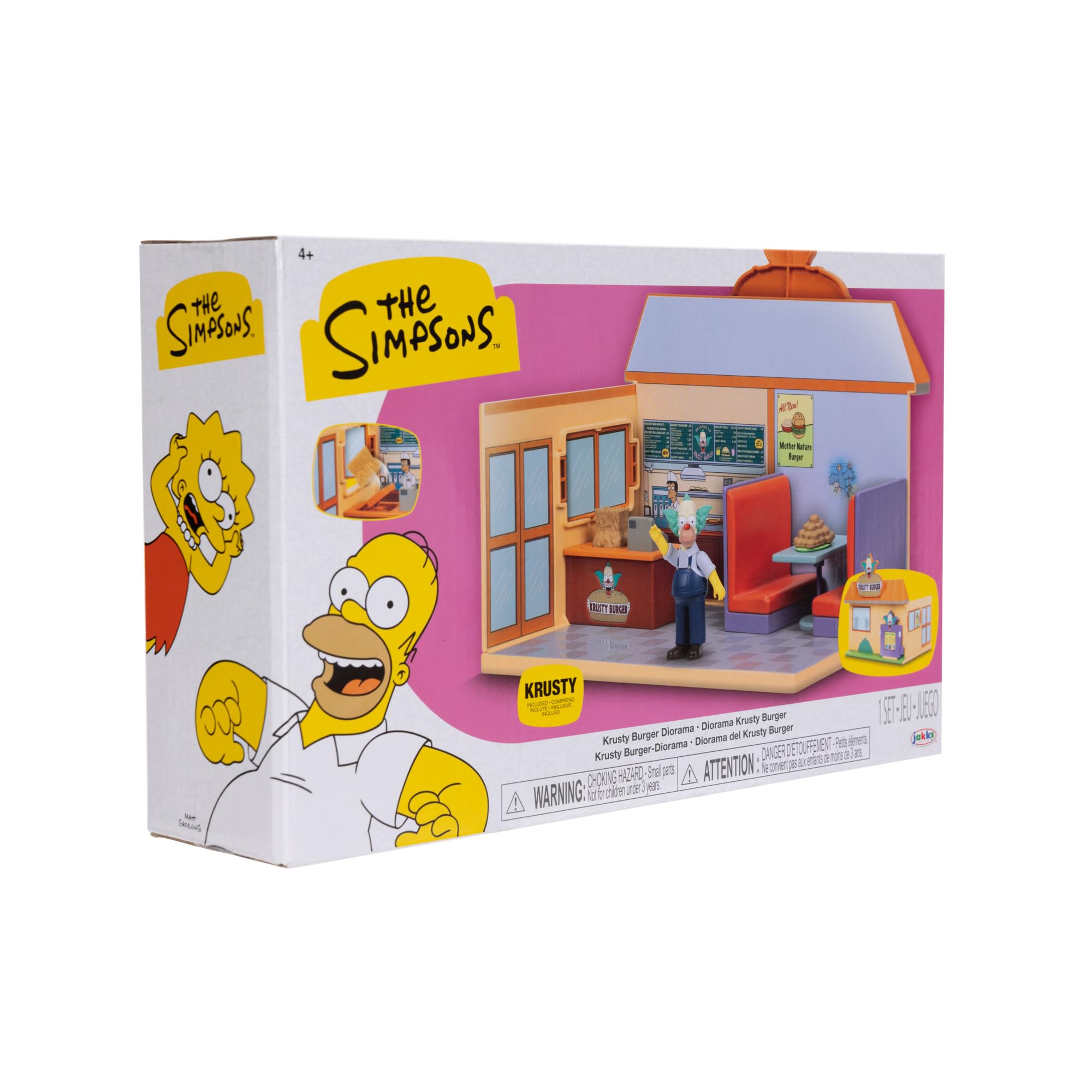The Simpsons Krusty Burger Playset by Jakks Pacific - Includes 6.35 cm Krusty Figure 4