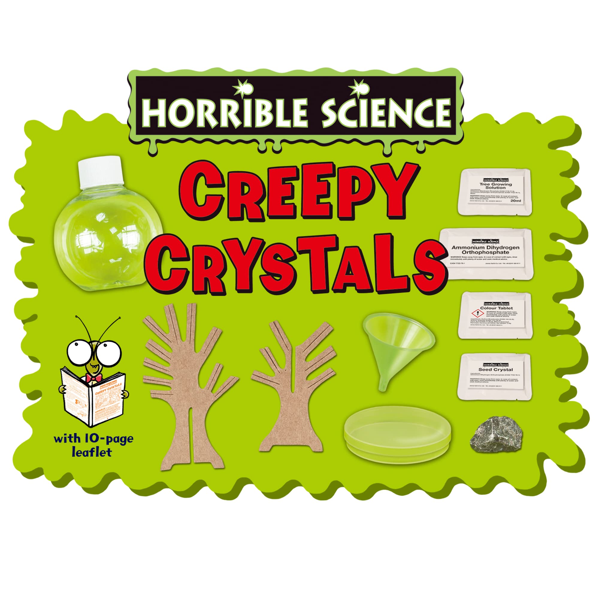 Horrible Science - Creepy Crystals Science Kit for Kids, Ages 8+ 7