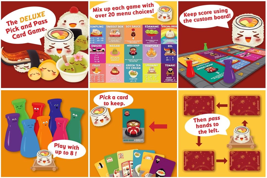 Gamewright Sushi Go Party Game Card Game