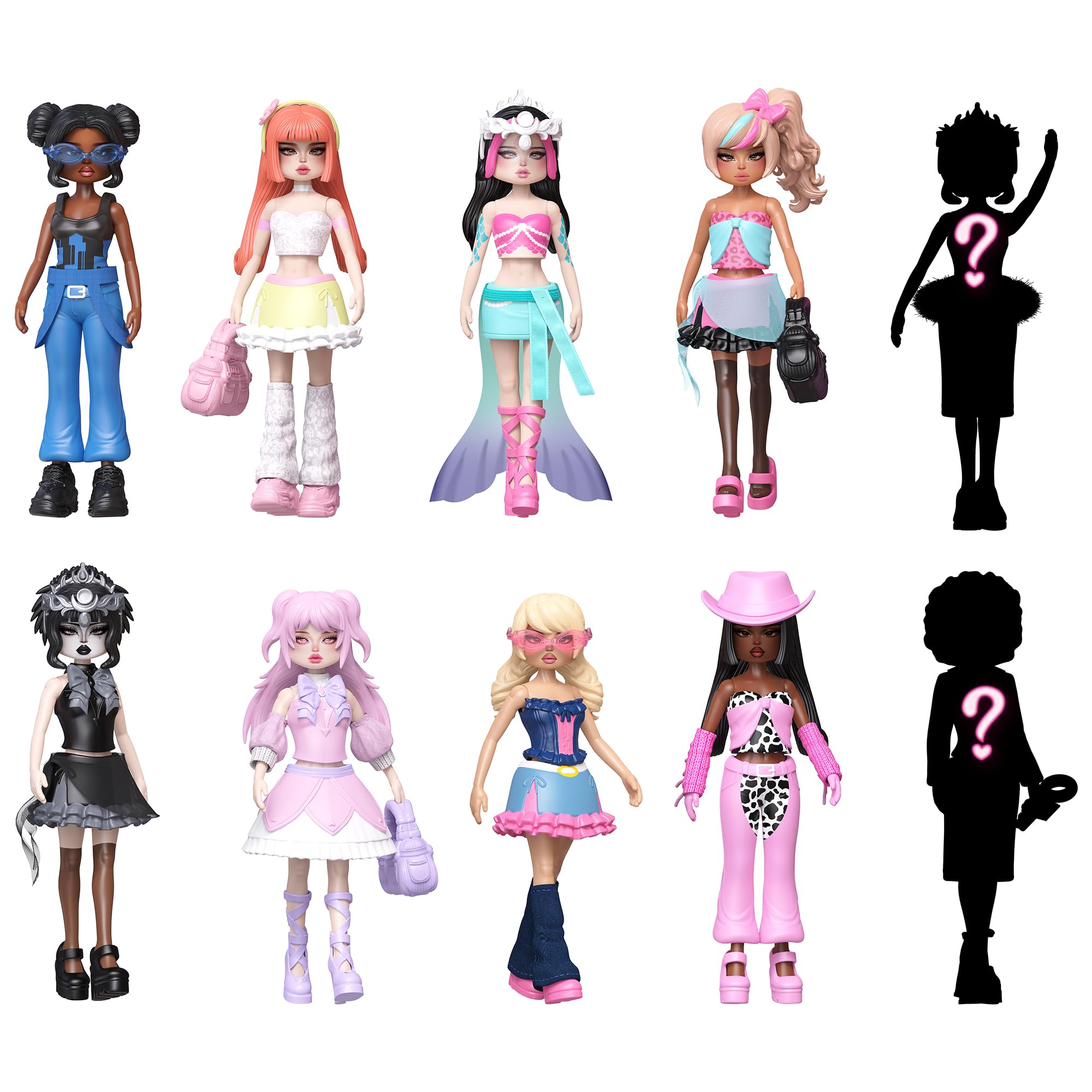 Dress To Impress Mystery Models Series 2 - Collectible Posable Dolls with Display Capsule & DLC Code