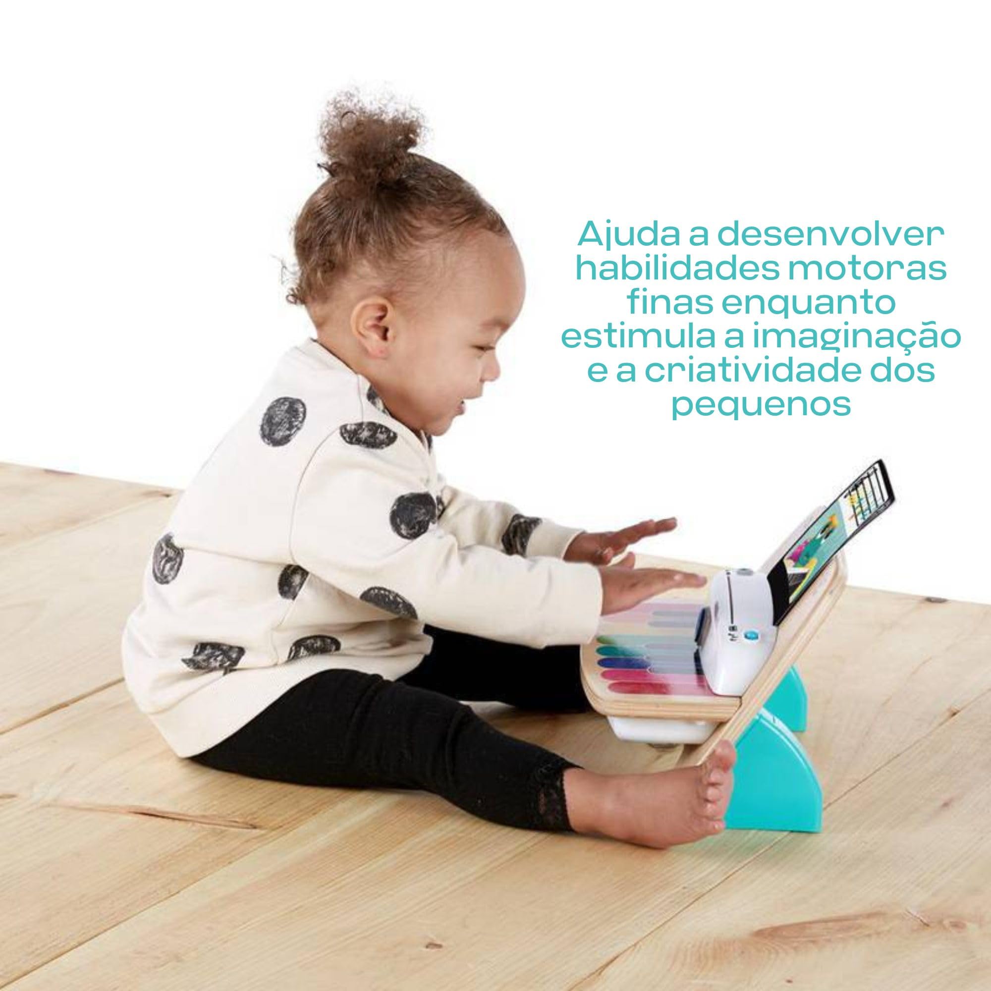 Baby Einstein Hape Magic Touch Piano – Musikspielzeug aus Holz für Kleinkinder von 6–36 Monaten 4