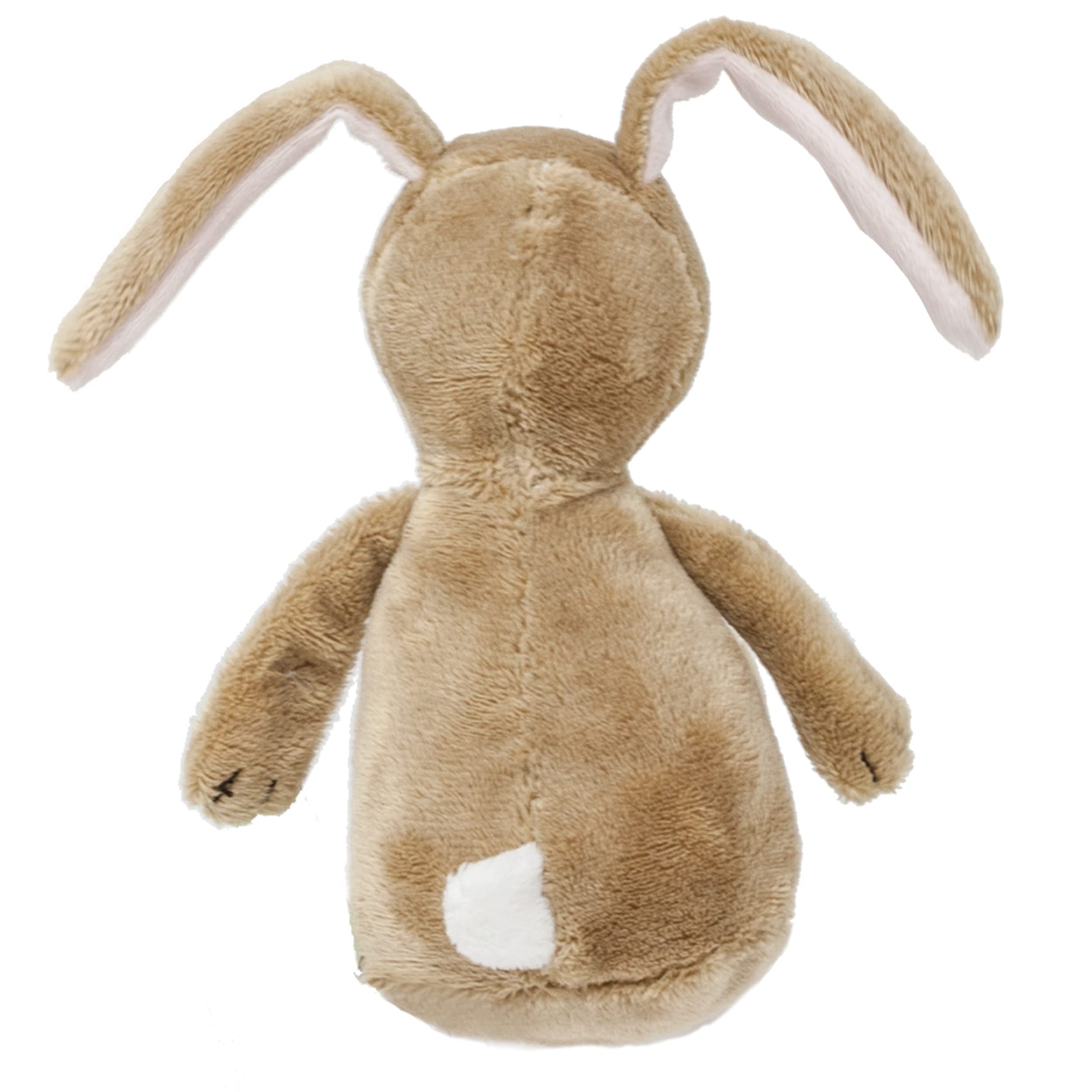 Rainbow Designs Little Nutbrown Hare Rattle Toy - Soft Plush Baby Rattle for Newborns | Ages 1 Month+