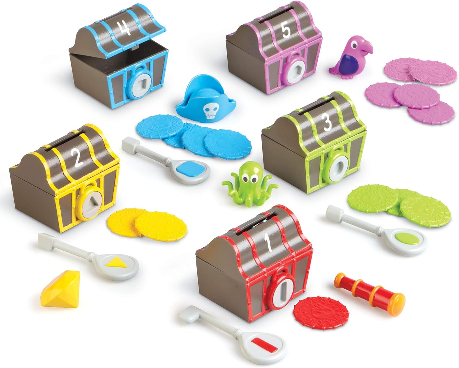 Learning Resources Sorting Surprise Pirate Treasure - Educational Playset for Ages 3+