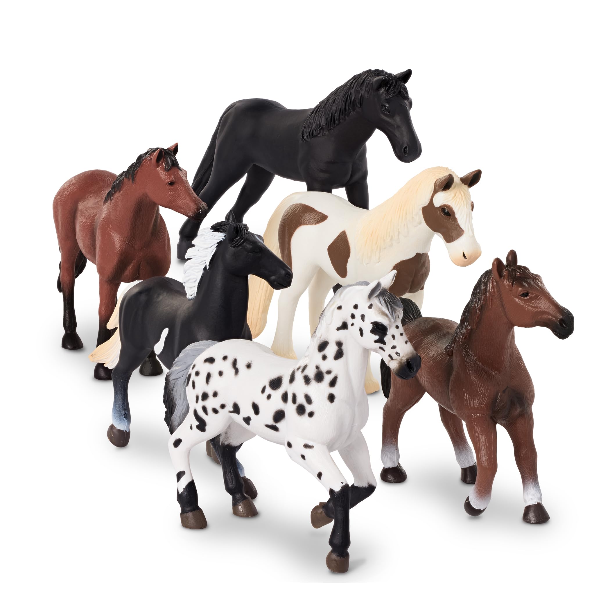 Terra by Battat Horse Set - 6 Piece Playset with Detailed Miniature Horses 9