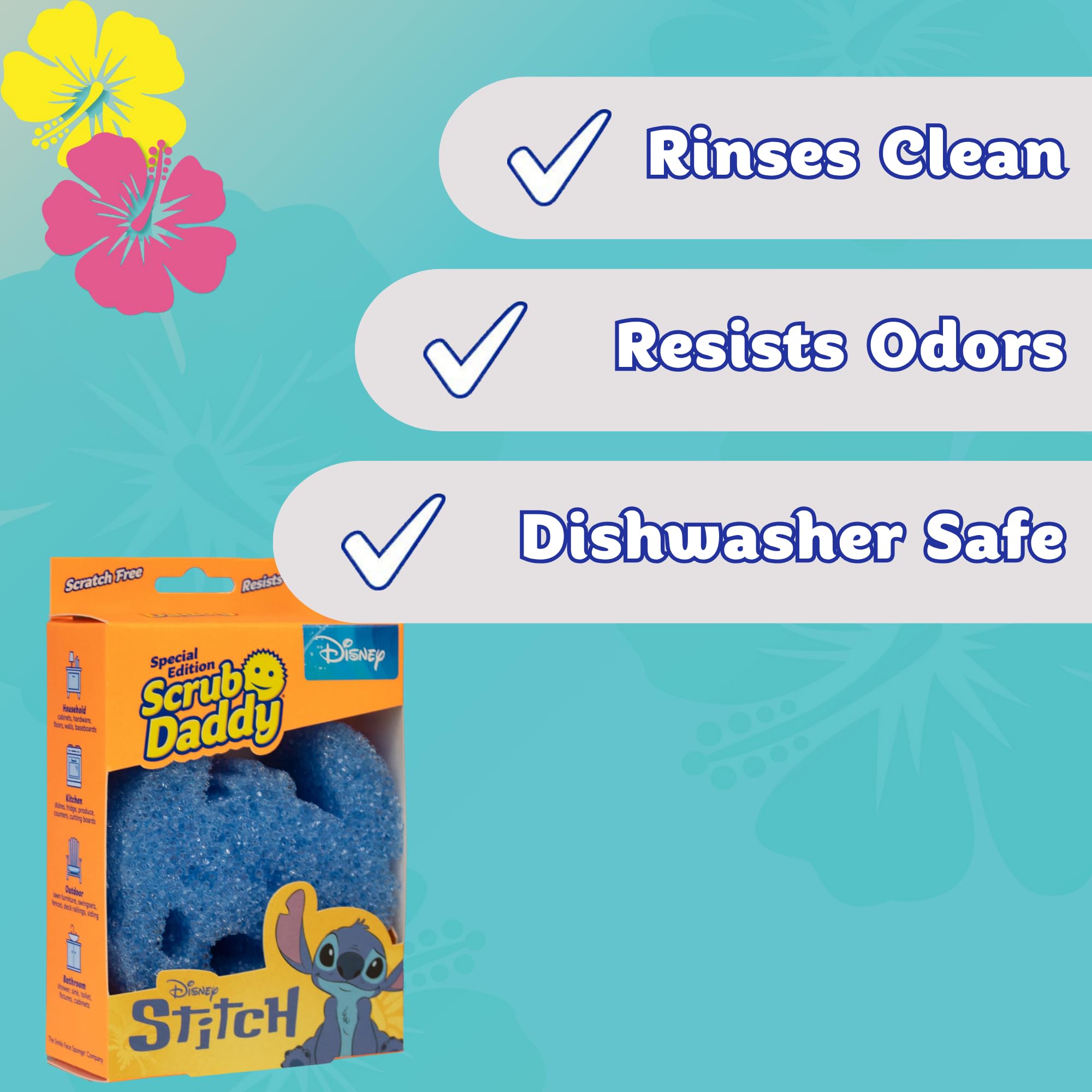 Scrub Daddy - Disney Stitch FlexTexture Dish Sponge 4