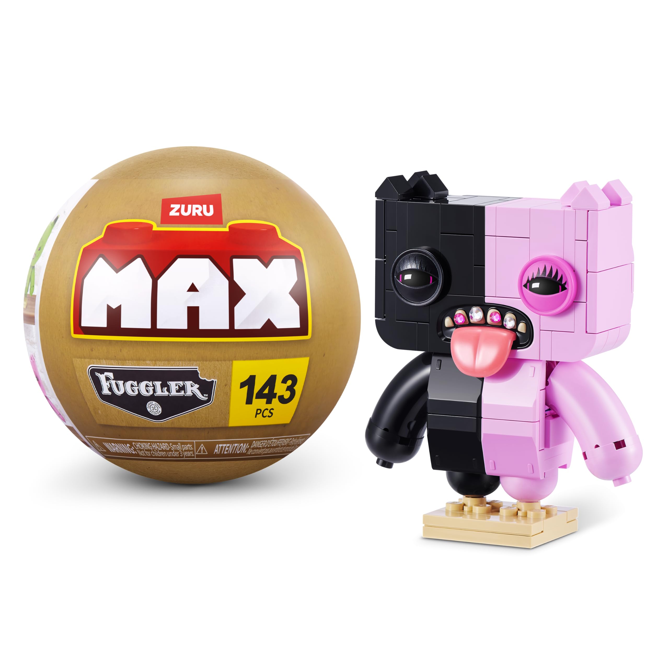 Max Build More Fuggler Baddies Collection Building Set - Build 1 of 4 Monster Characters | Ages 8+ | 186 Pieces