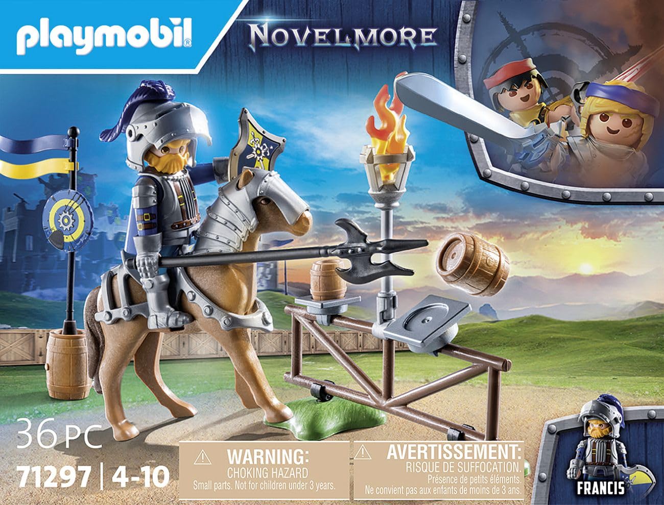 Playmobil 71297 Novelmore Medieval Jousting Area Playset - Knight Training with Horse and Castle, Ages 4+ 10