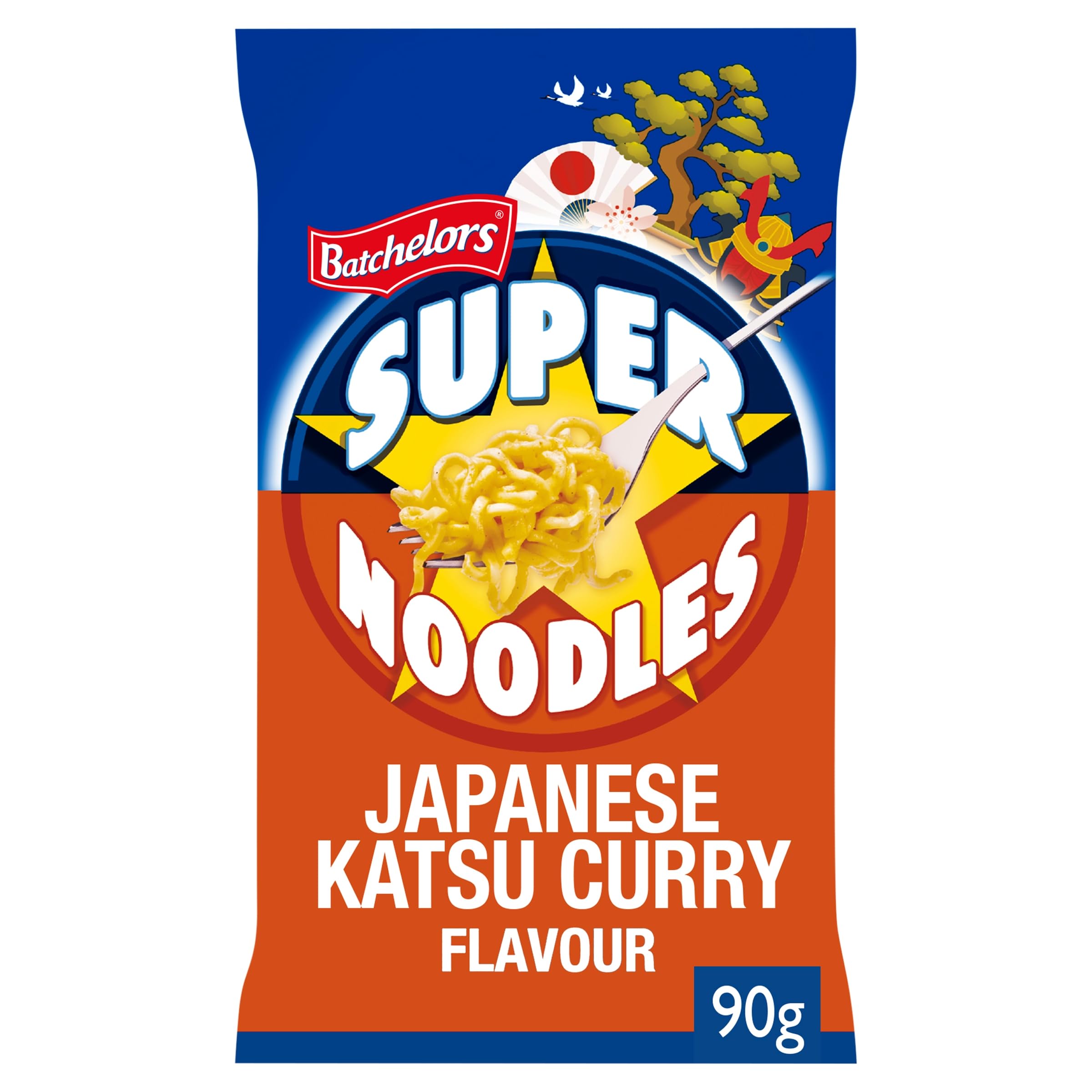 Batchelors Super Noodles Japanese Katsu Curry Flavour Instant Snack Cup