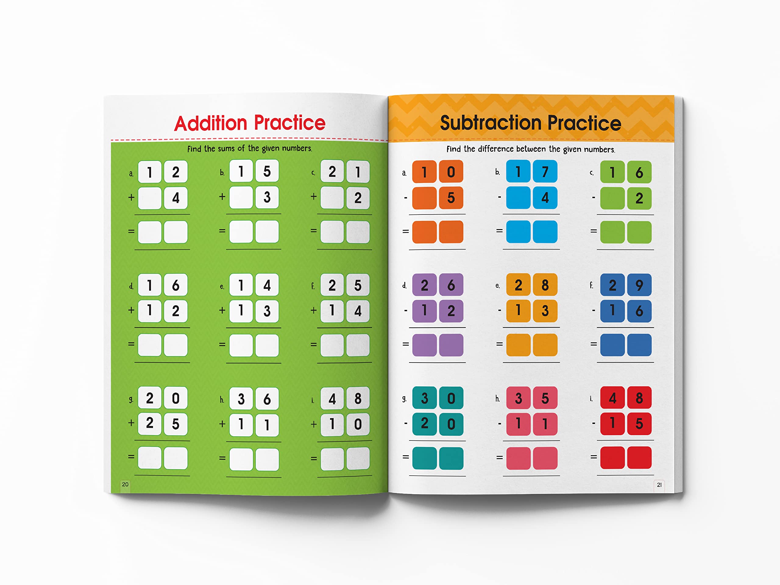 Wonder House Addition and Subtraction Activity Book for Children | 48 Pages | Ages 4-7 5