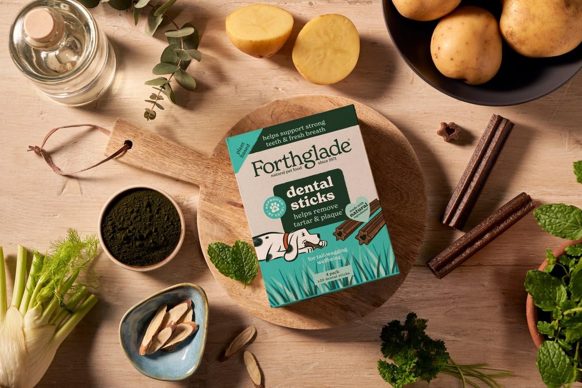 Forthglade Natural Dog Dental Sticks - Plant-Based & Grain Free for Adult Dogs (20 Sticks) 2