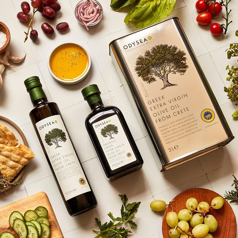 Odysea Organic Greek Extra Virgin Olive Oil, PGI Chania, 500 ml