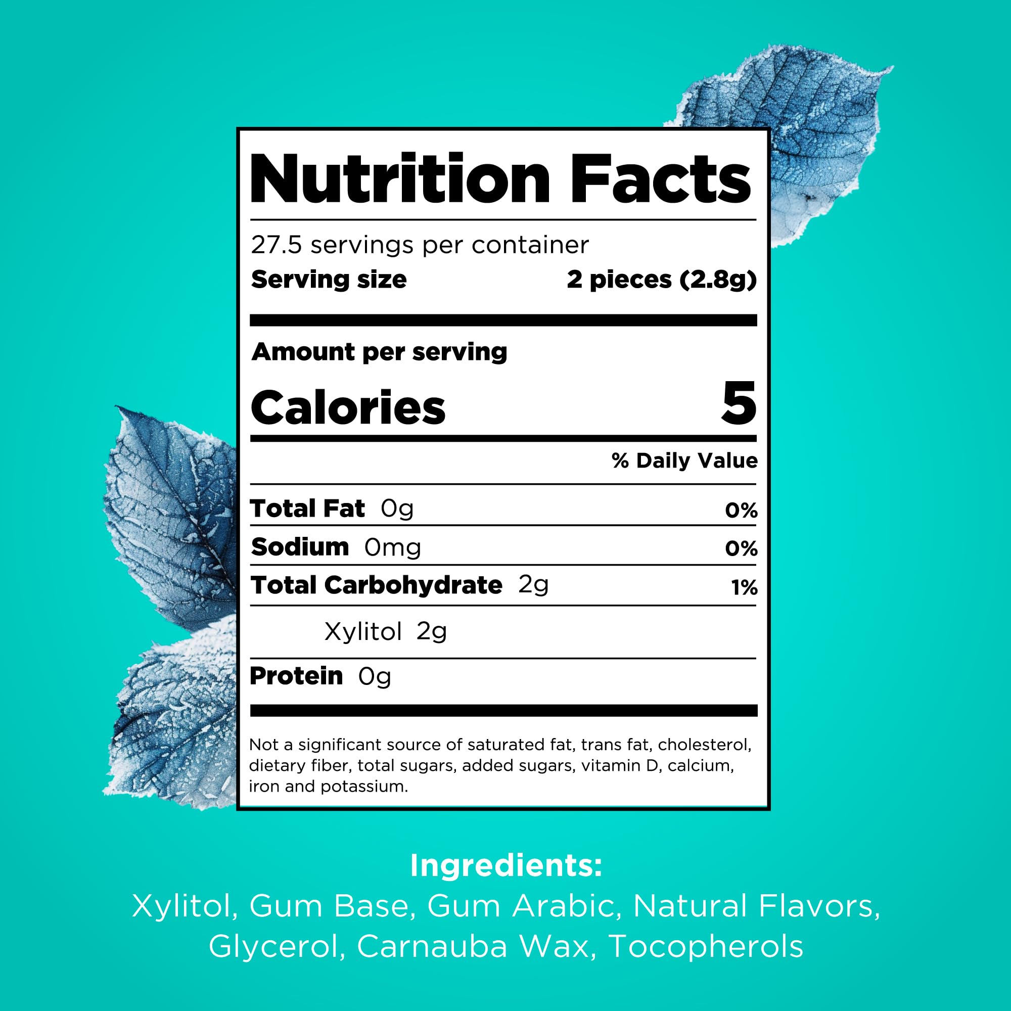 PUR - Natural Wintergreen Sugar-Free Chewing Gum, Sweetened with Xylitol, Vegan & Gluten-Free, 55 Pieces 4