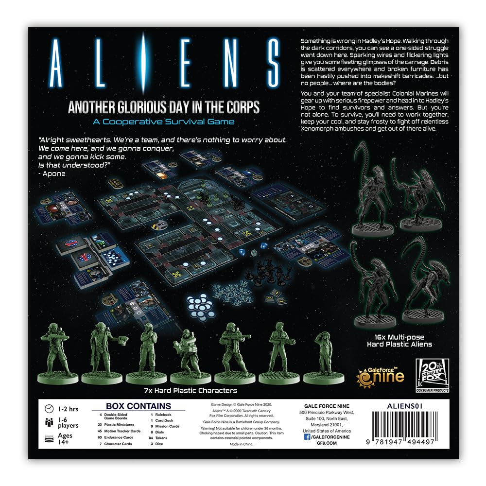 Aliens: Another Glorious Day in the Corps - Cooperative Board Game by Gale Force Nine 7