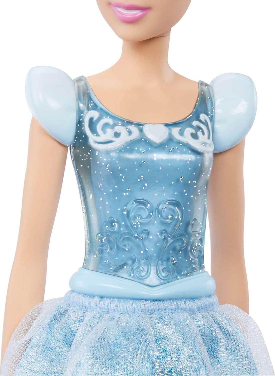Disney Princess Cinderella Posable Fashion Doll with Sparkling Blue Outfit - Ages 3+ 5