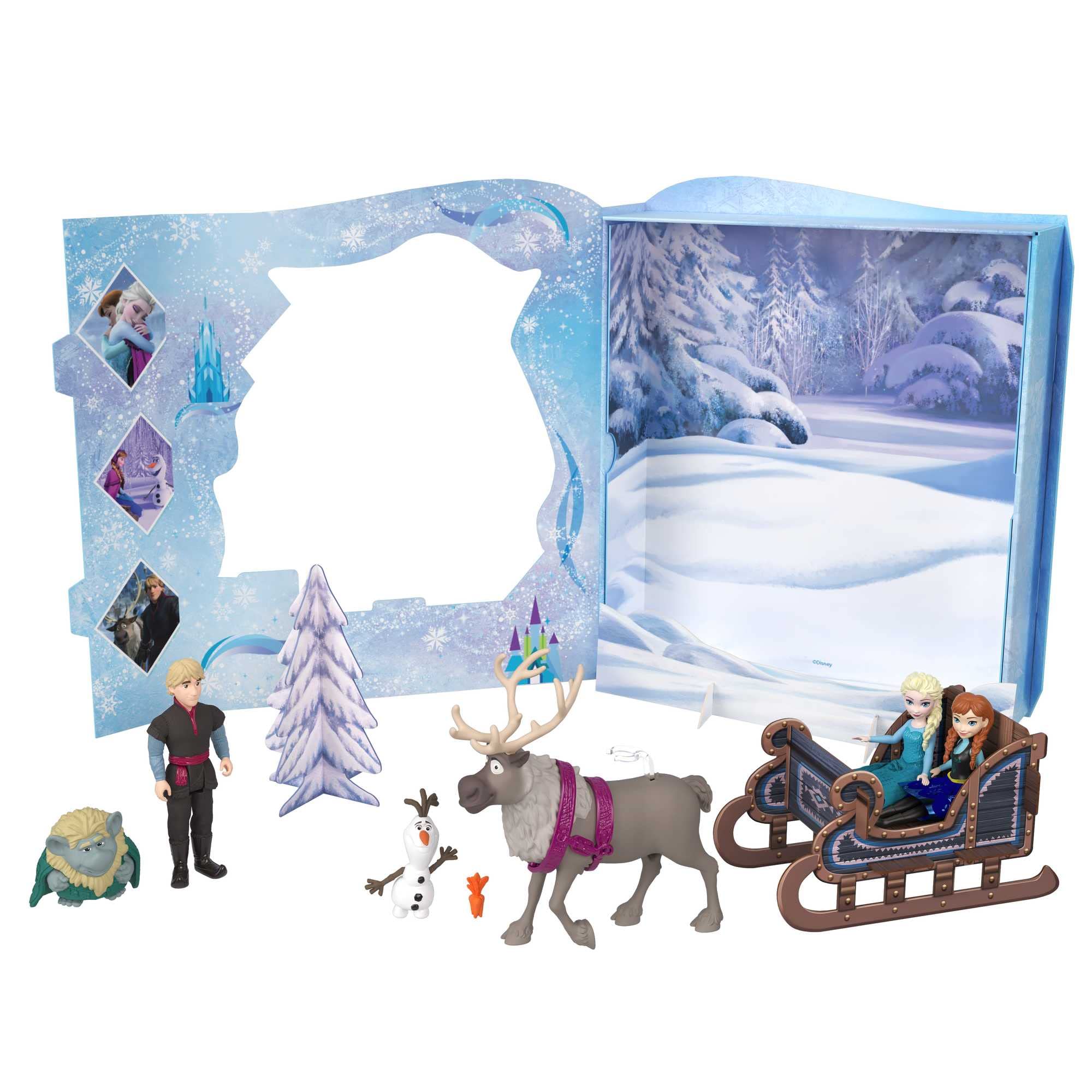 Disney Frozen Story Pack with 6 Characters - Small Dolls & Playset for Kids 5