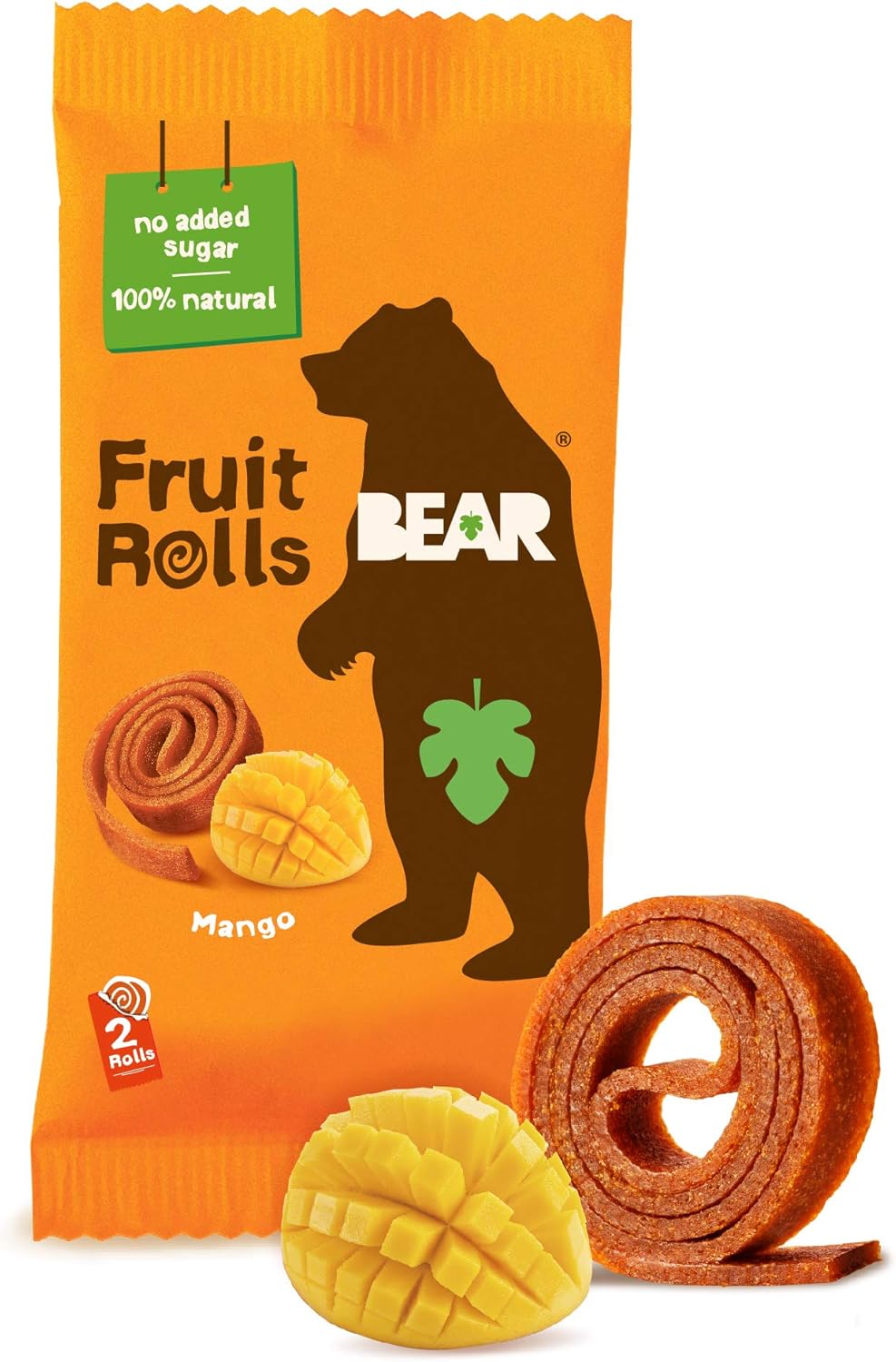 BEAR Mango Yoyos Fruit Rolls - 100% Real Fruit Snacks with Collectible Fact Cards (18 x 20 g) 4