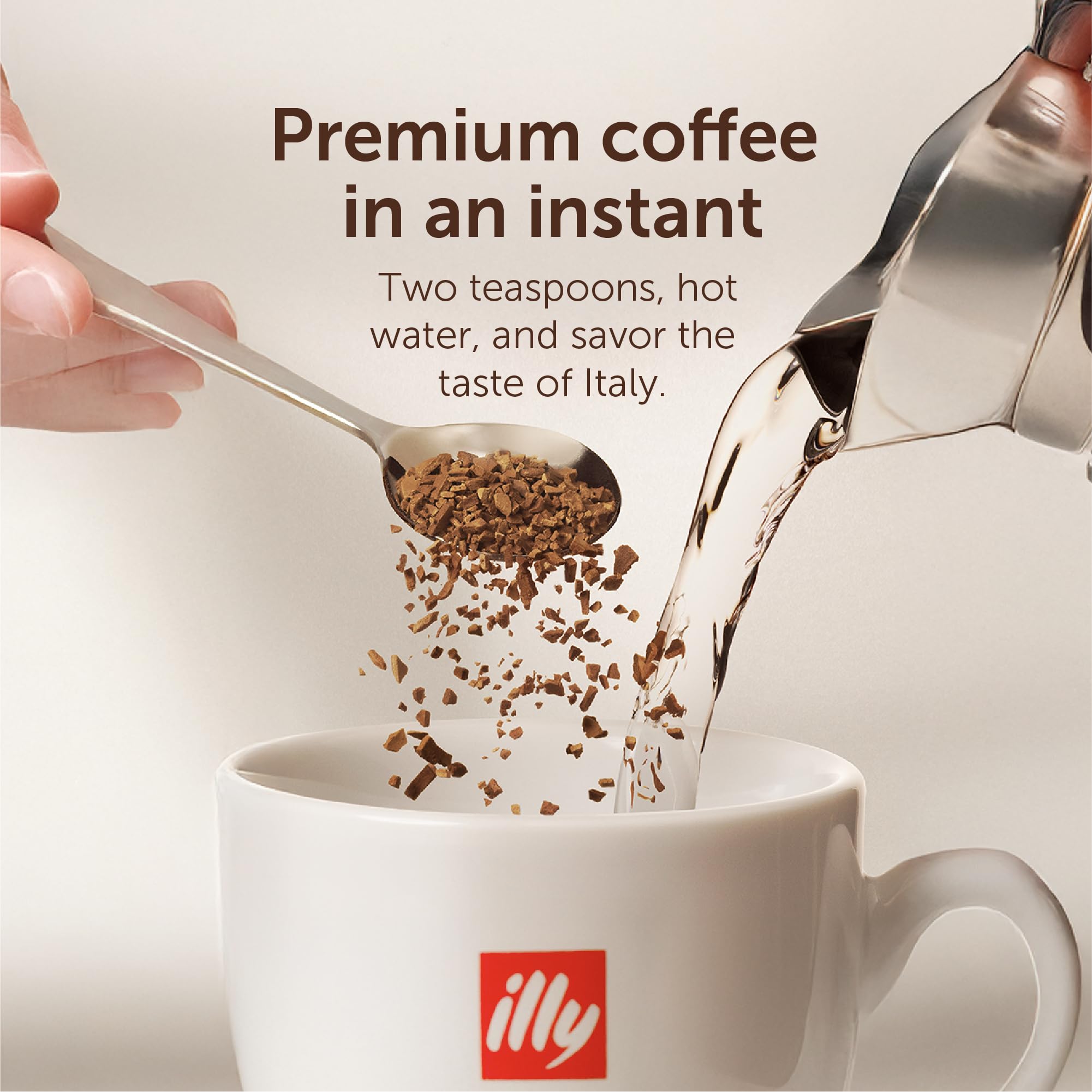 illy Decaffeinated Instant Coffee, Medium Roast, 100% Arabica, 6 x 95g 3