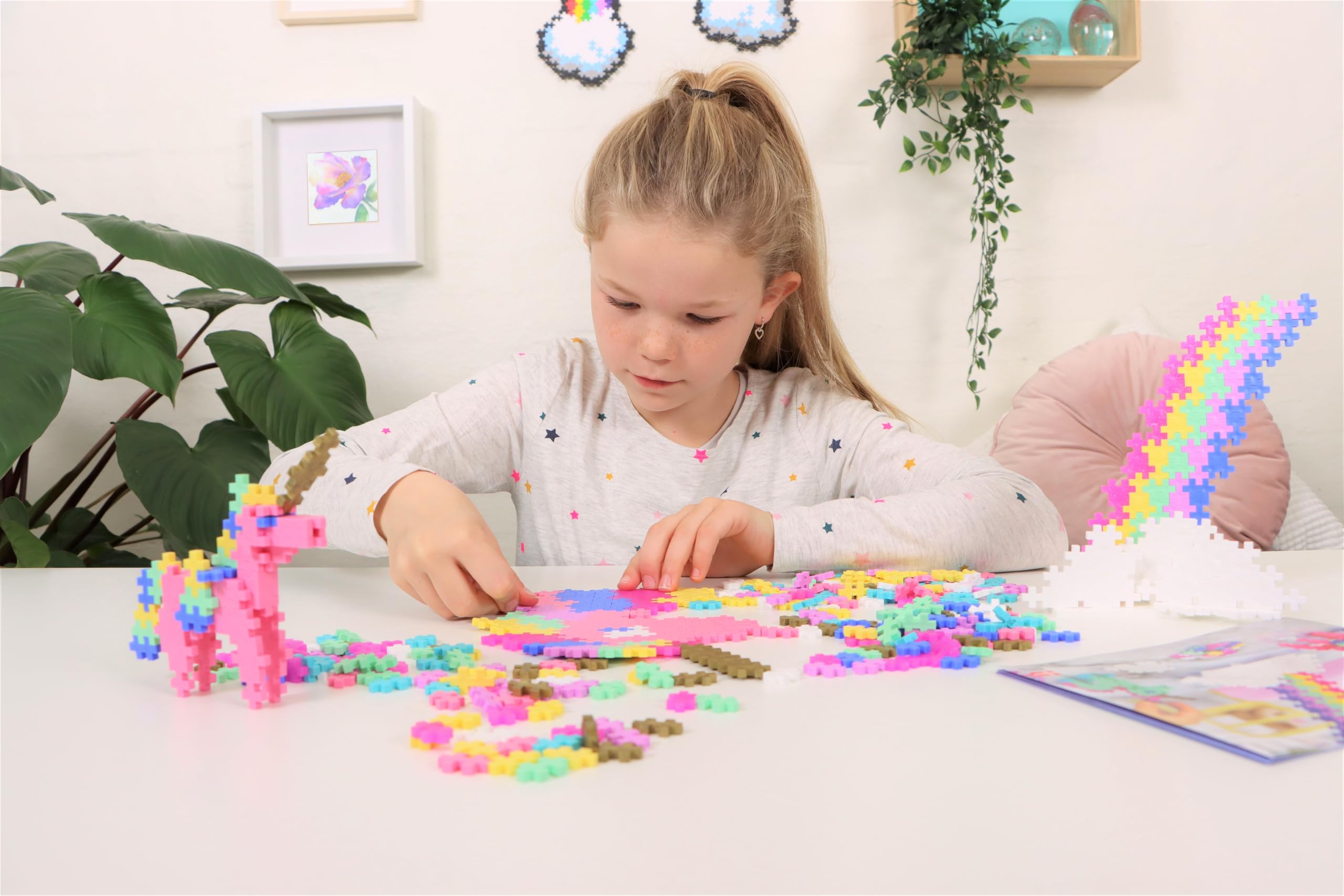 Plus-Plus 3908 Ingenious Construction Toy, Learn to Build, Unicorns, Creative Building Blocks, 275 Pieces 5