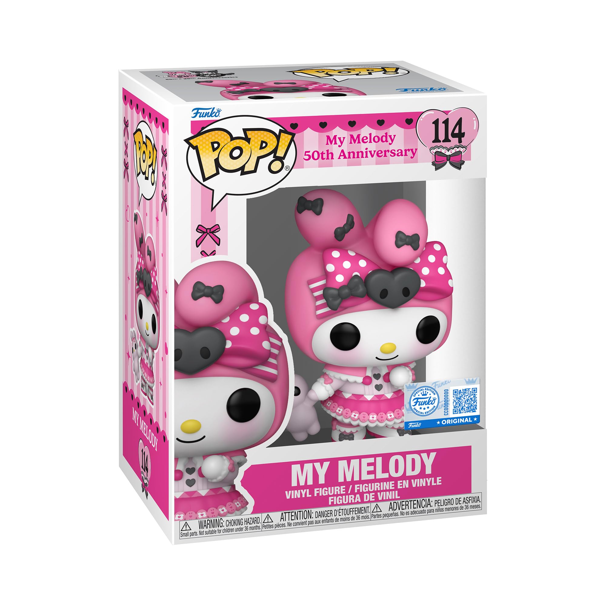 Funko Pop! Sanrio: Hello Kitty - My Melody (H/W 25) Chibi Vinyl Figure | 3.75 Inches