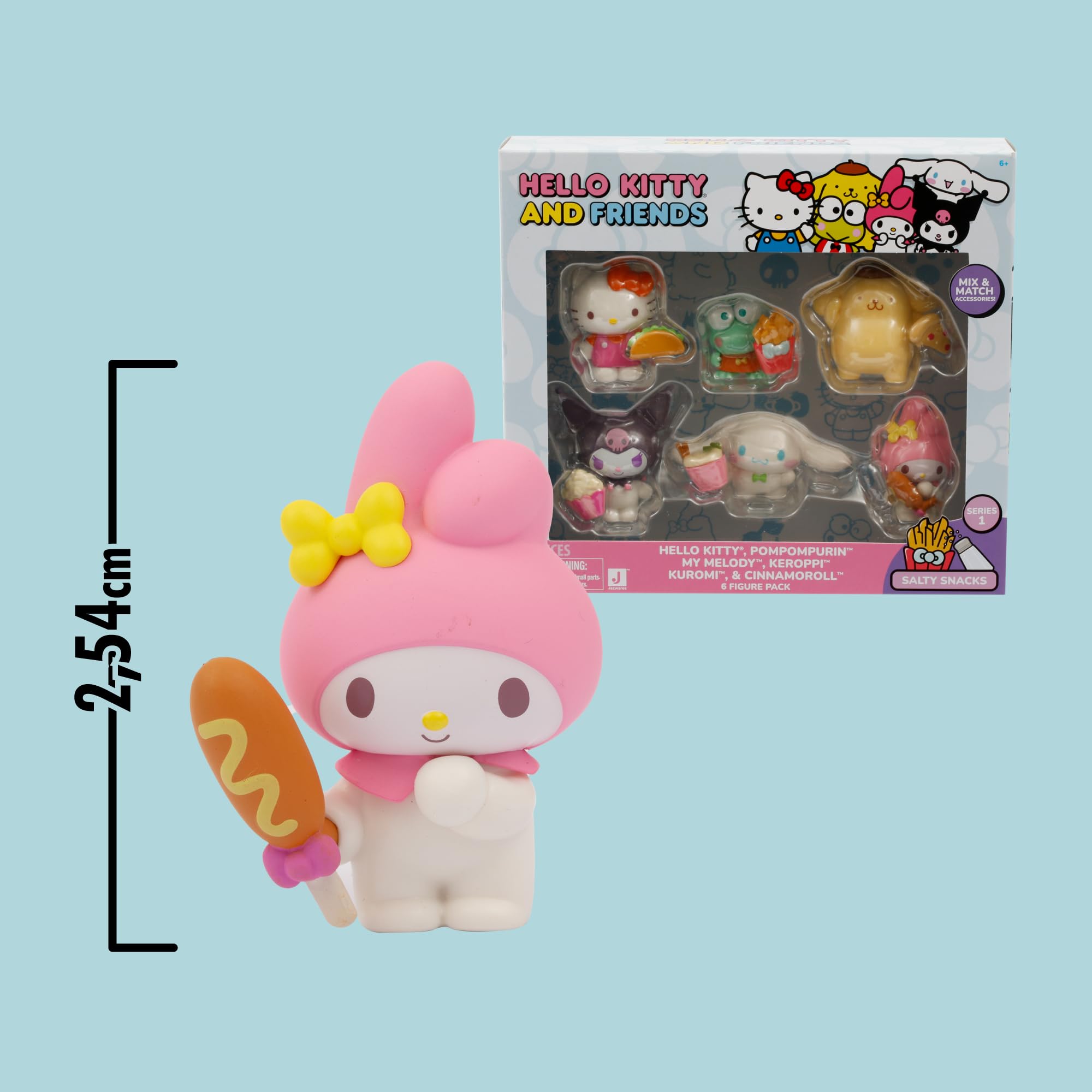 Hello Kitty 2-Inch Figure 6 Pack - Collectible Mini Figures Set with Unique Outfits 7