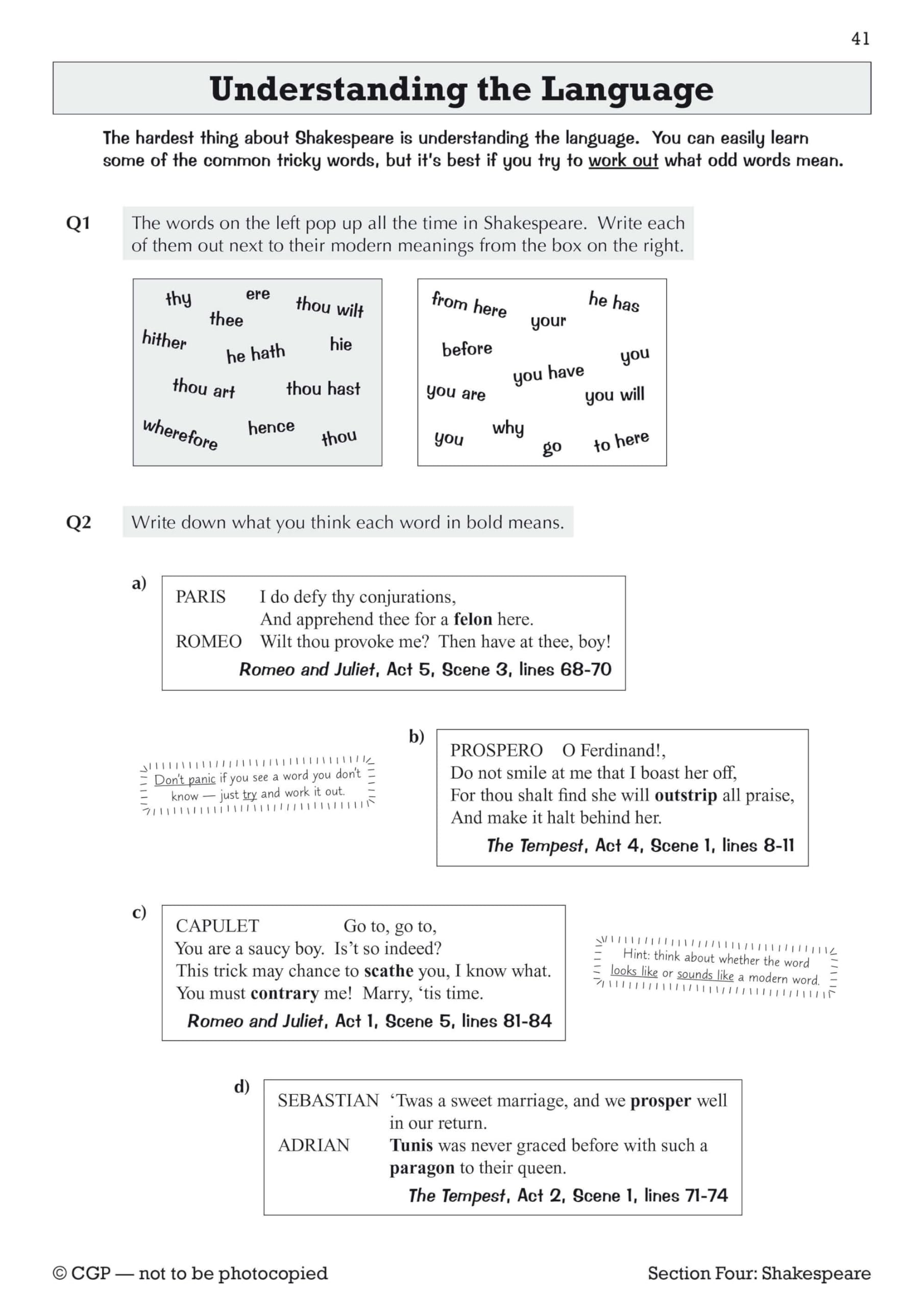 CGP KS3 English Workbook (with answers) - Catch-up & Home Learning | Revised Edition 9