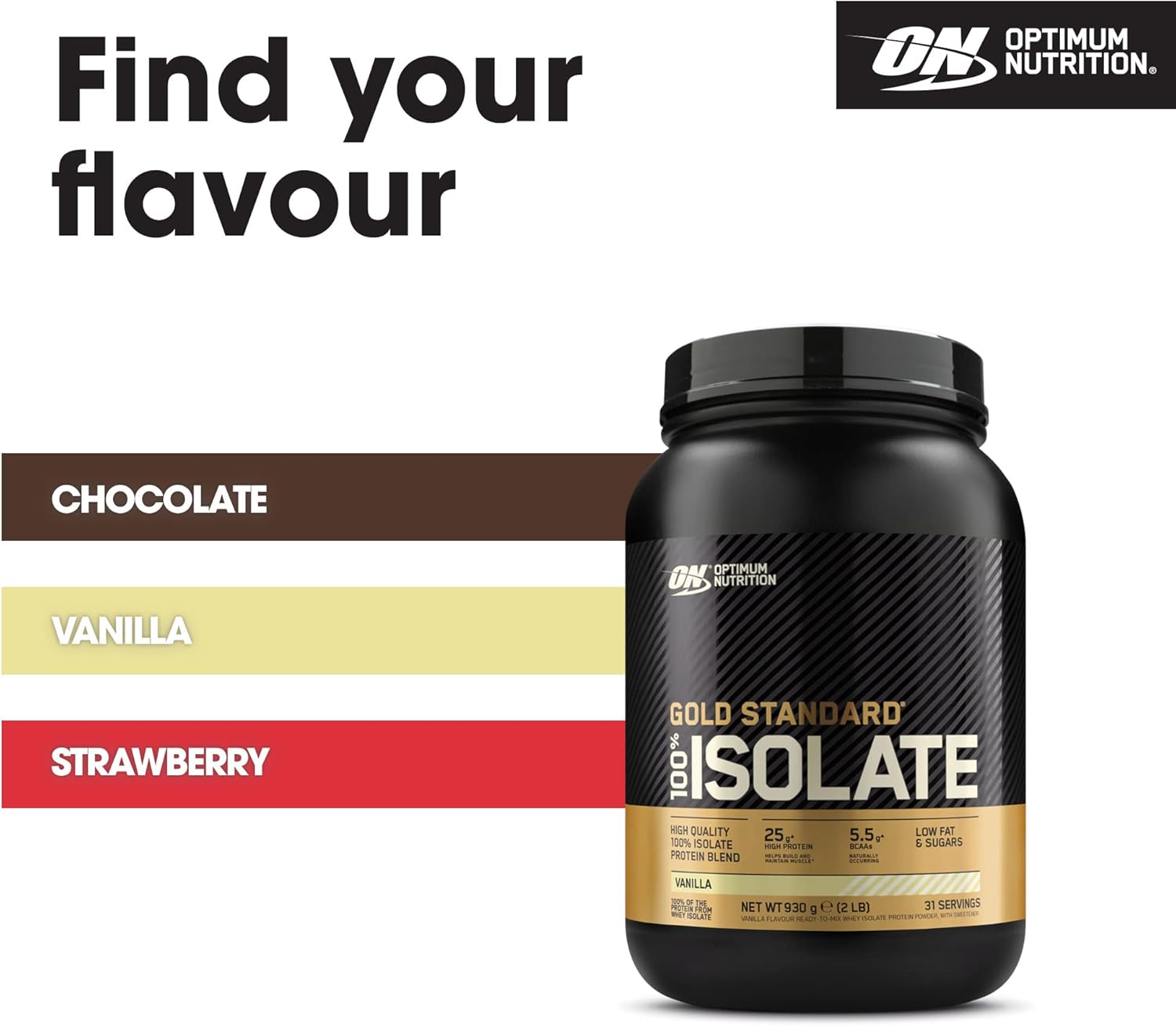 Optimum Nutrition Gold Standard 100% Isolate Whey Protein Powder - High-Protein Fitness Support 5