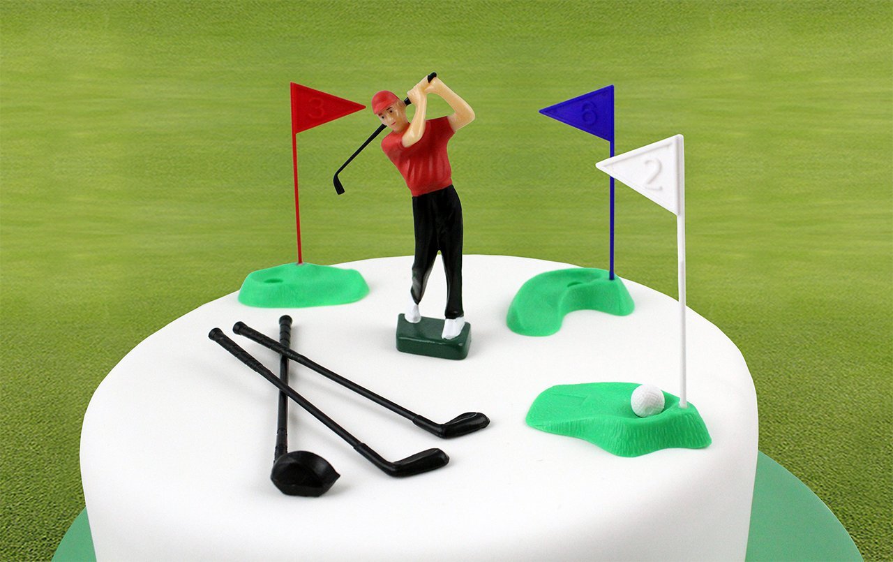 PME GS010 Golf Decorations - 13-Piece Plastic Cake Toppers Set 5