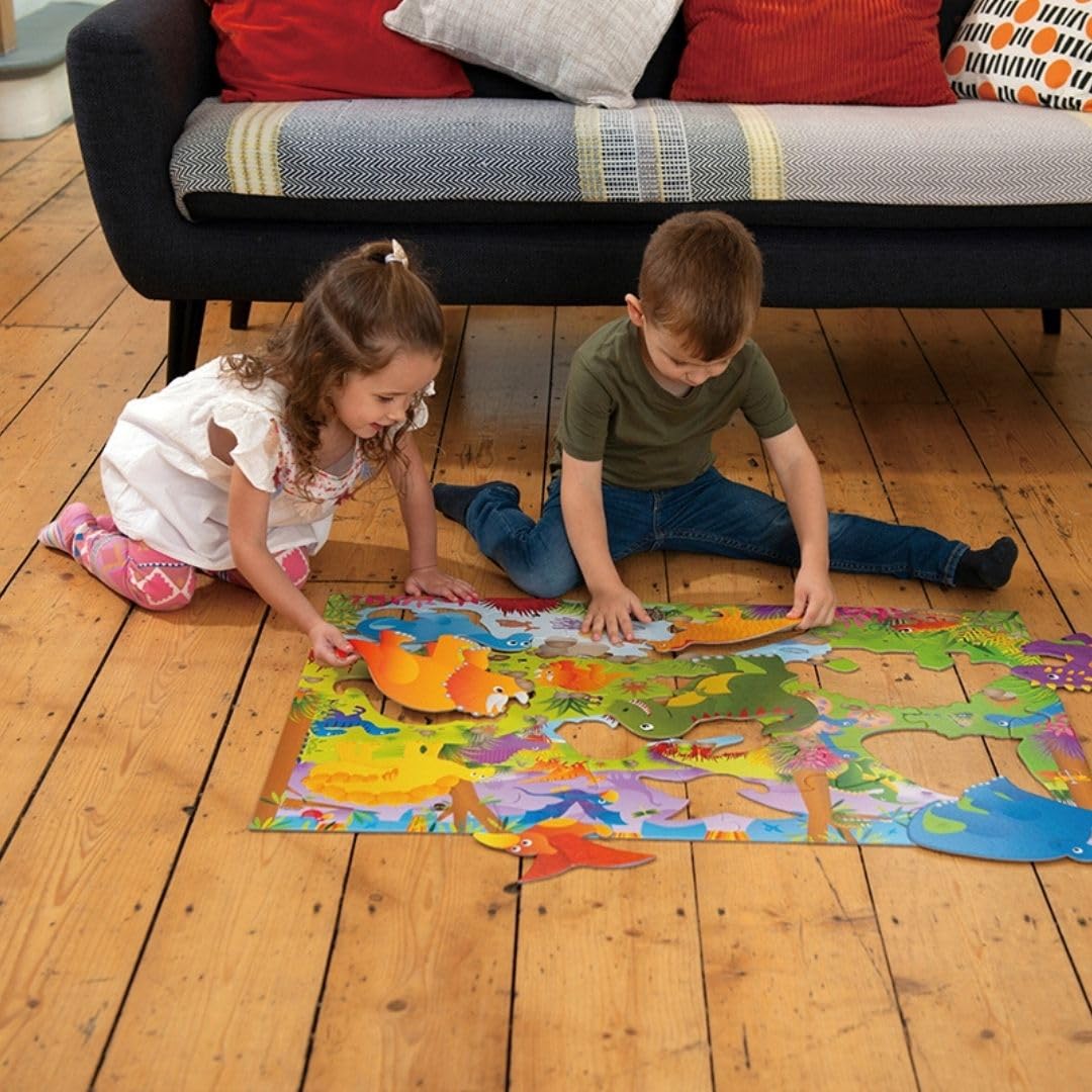 Galt Toys, Giant Floor Puzzle - Dinosaurs, Floor Puzzles for Kids, Ages 3 Years Plus 5